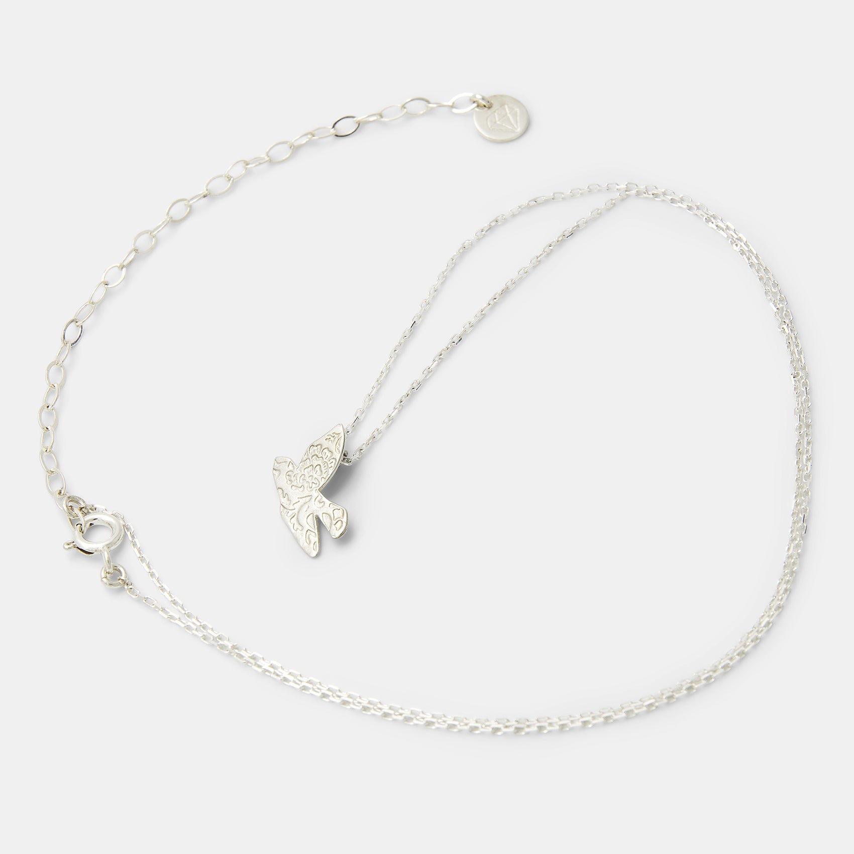 Flying Bird Sterling Silver Pendant Necklace - Simone Walsh Jewellery Australia