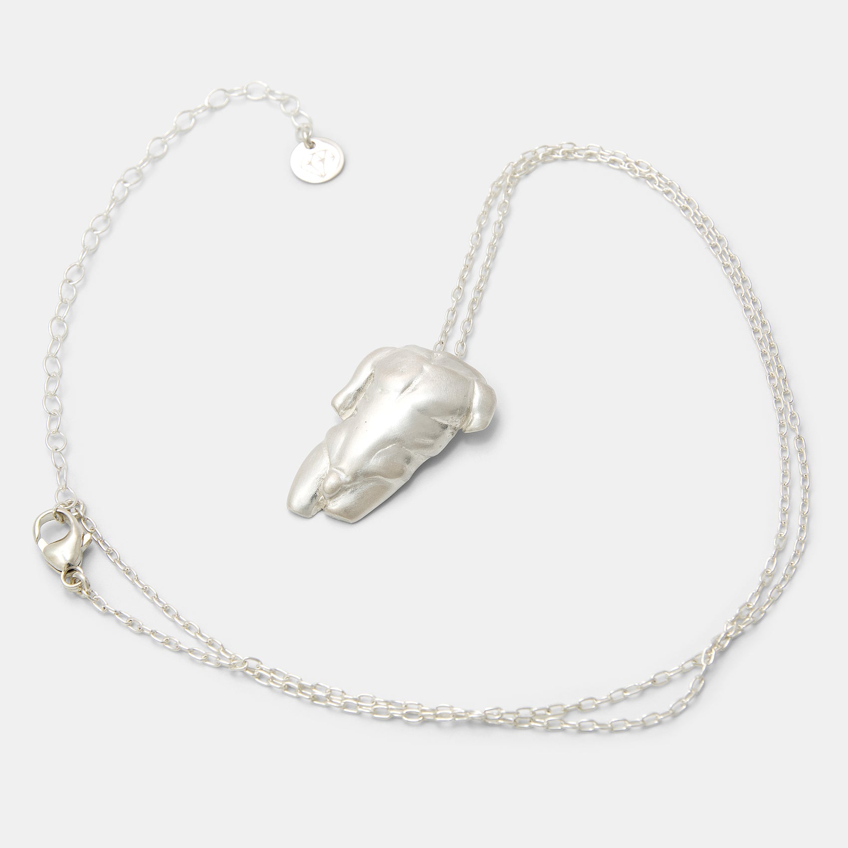Roman Statue Sterling Silver Pendant Necklace - Simone Walsh Jewellery Australia