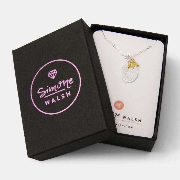 Tea Tree Flower Silver Drop Earrings - Simone Walsh Jewellery Australia