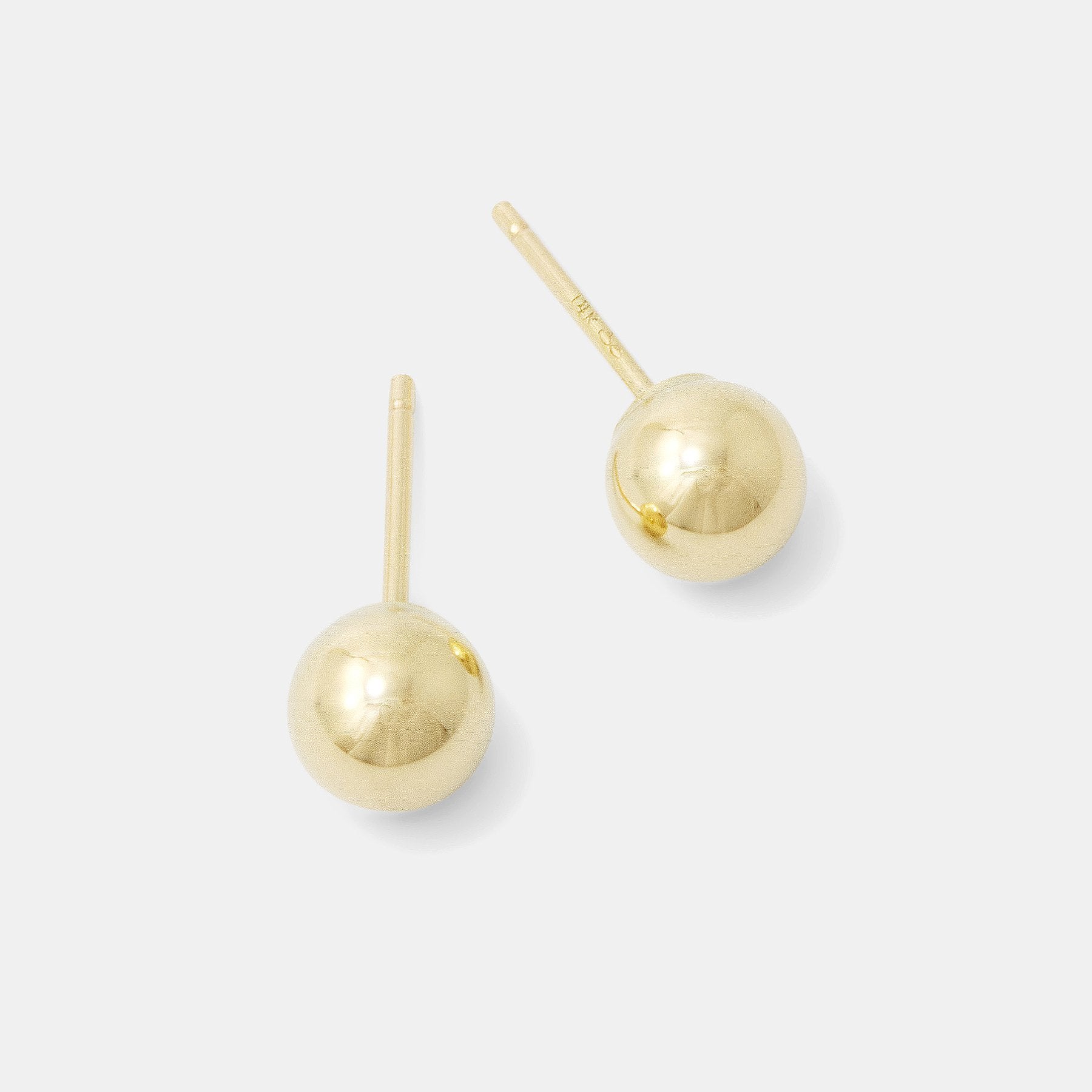 Ball stud large earrings: gold - Simone Walsh Jewellery Australia