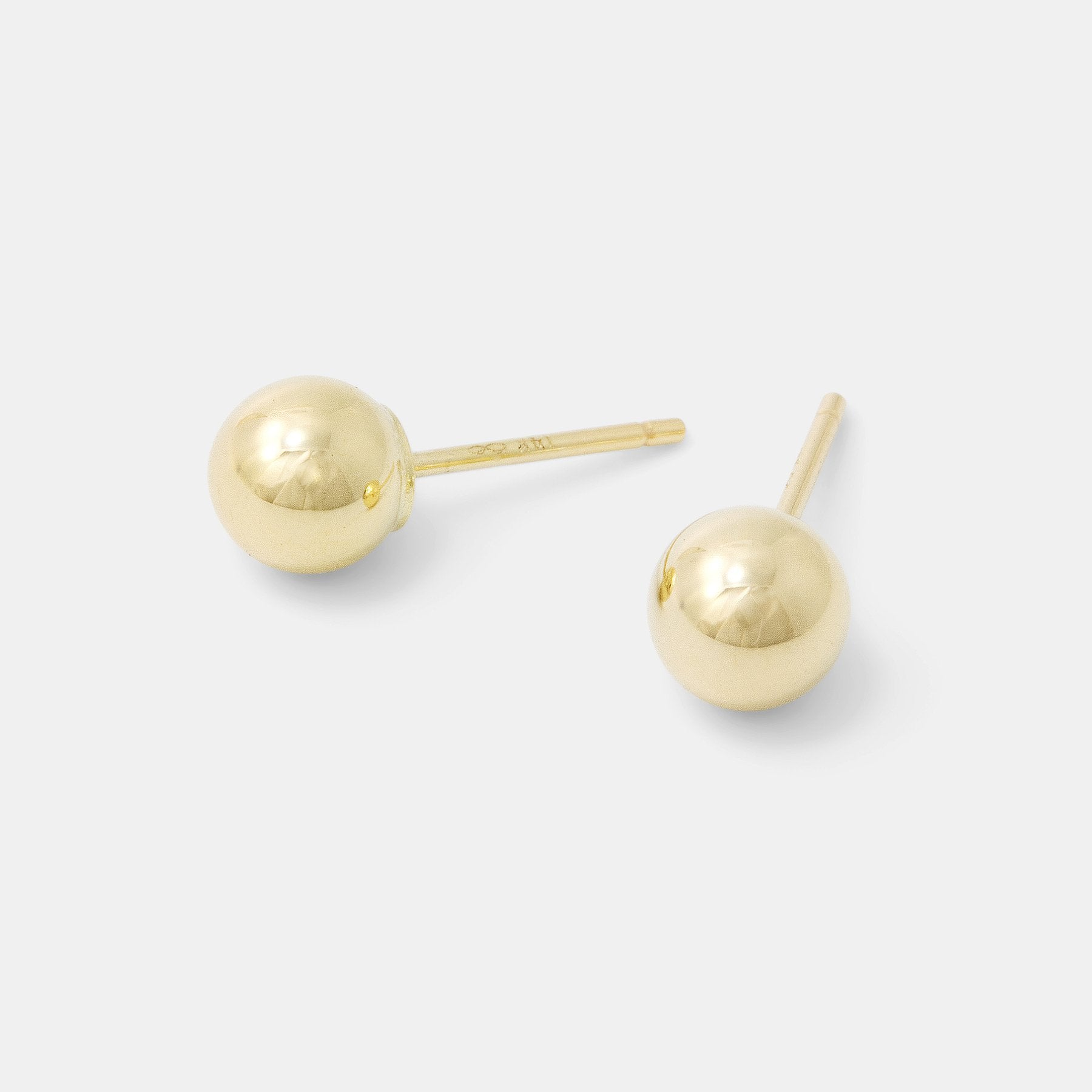 Ball stud large earrings: gold - Simone Walsh Jewellery Australia