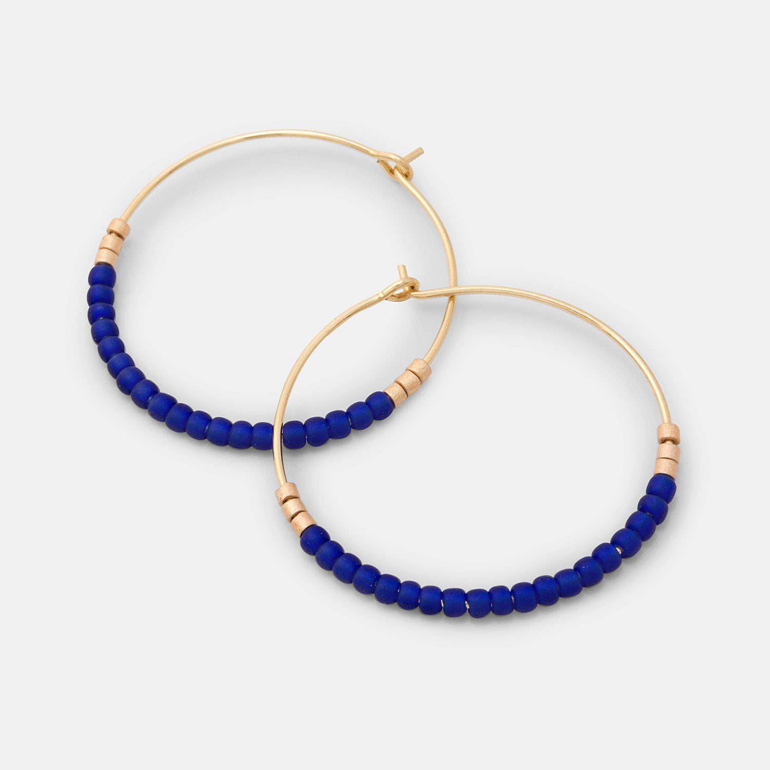 Beaded deals earrings hoops