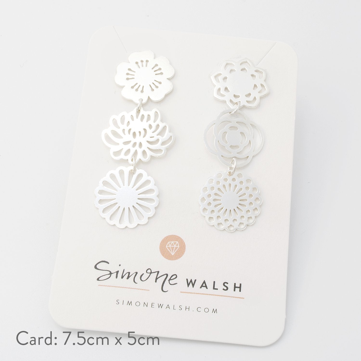 Bouquet dangle earrings - Simone Walsh Jewellery Australia