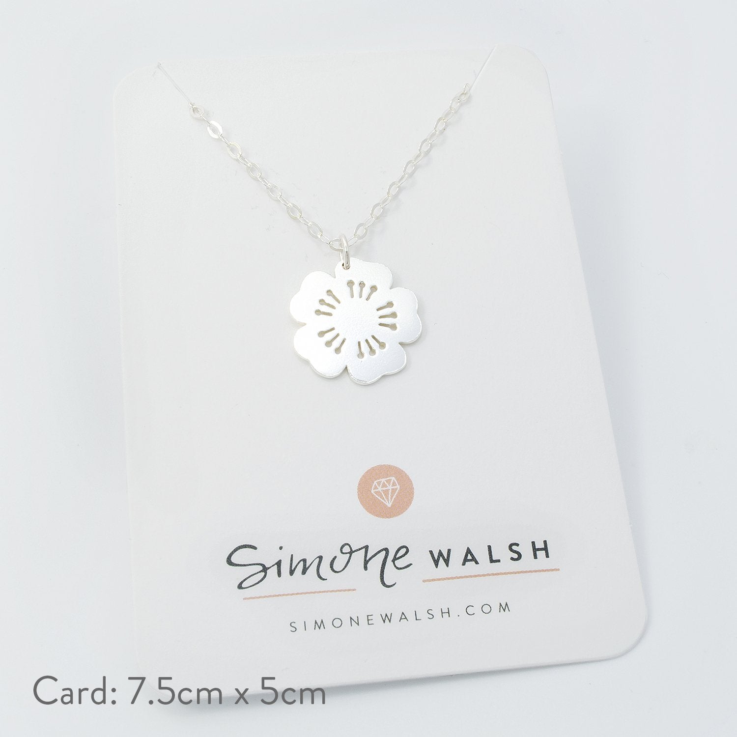 Cherry blossom pendant - Simone Walsh Jewellery Australia