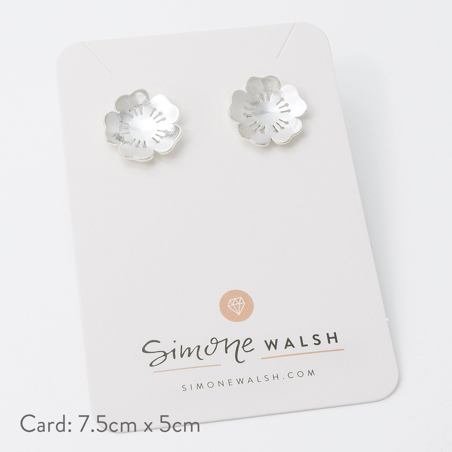 Cherry blossom stud earrings - Simone Walsh Jewellery Australia