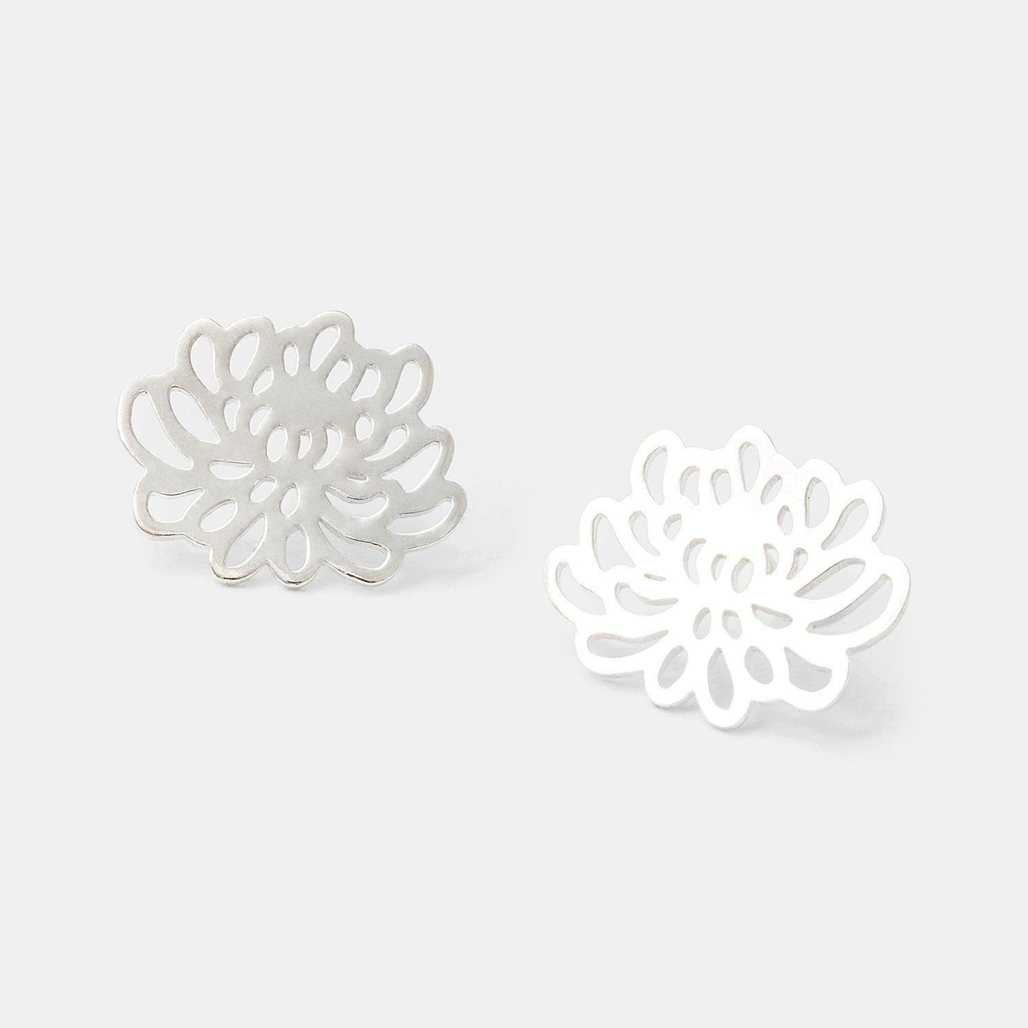 Chrysanthemum stud earrings - Simone Walsh Jewellery Australia