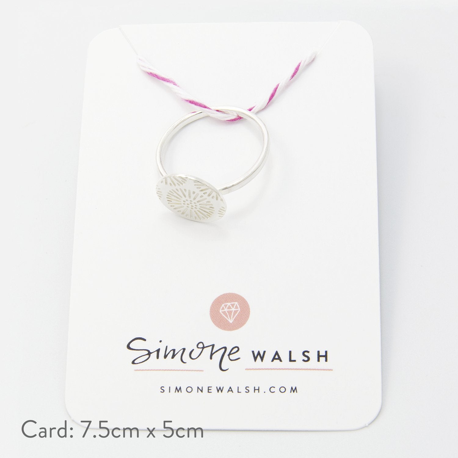 Coral texture silver cocktail ring - Simone Walsh Jewellery Australia