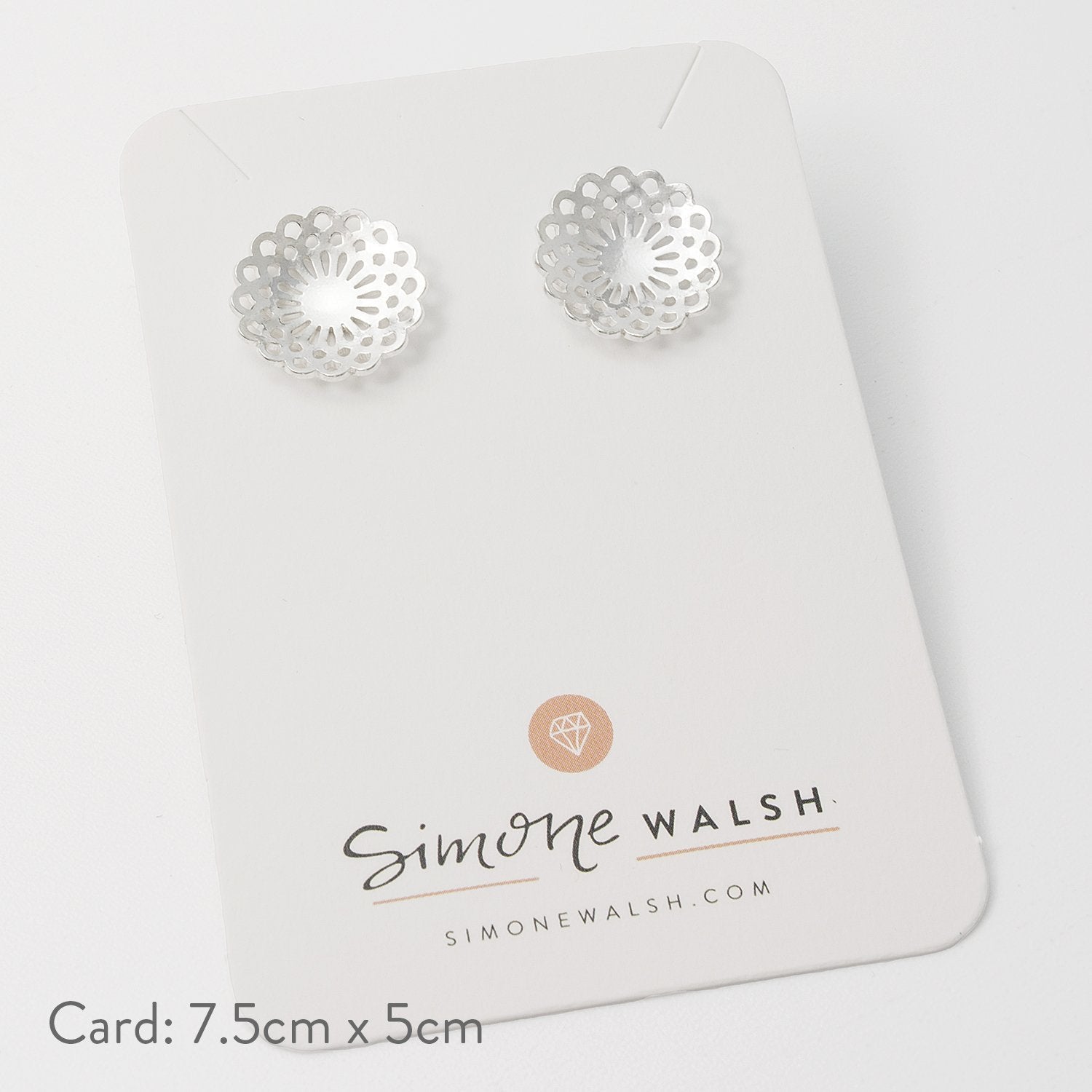 Dahlia stud earrings - Simone Walsh Jewellery Australia