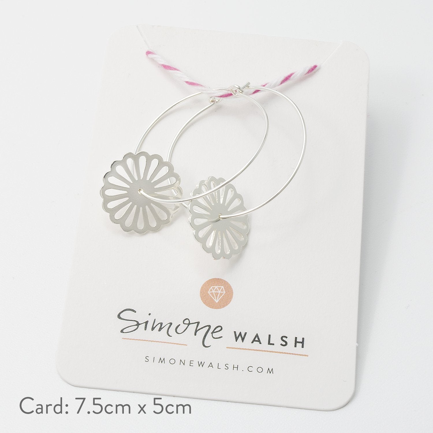 Daisy hoop earrings - Simone Walsh Jewellery Australia