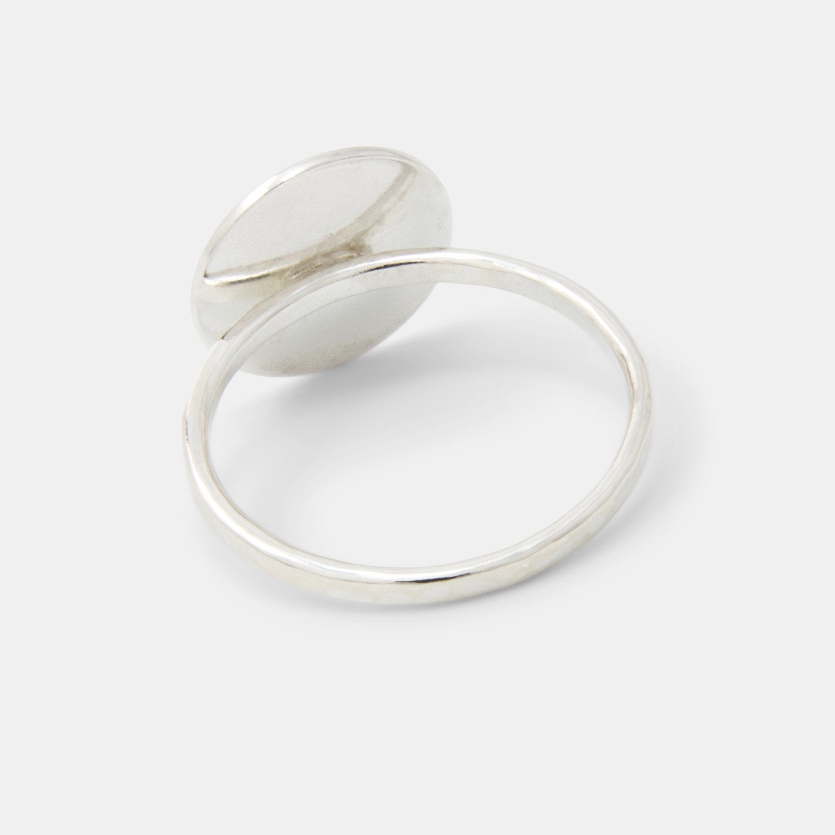 Dots texture silver cocktail ring - Simone Walsh Jewellery Australia
