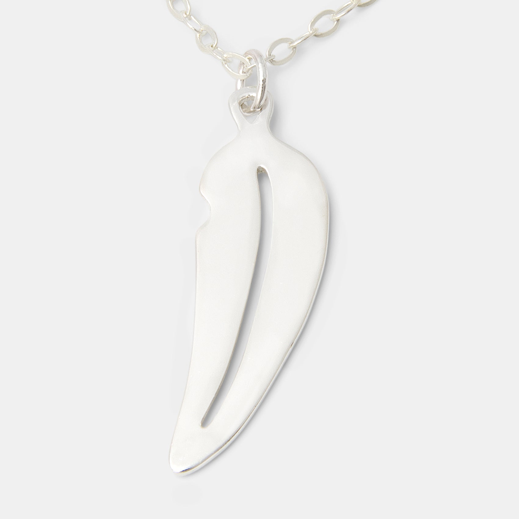 Eucalyptus Leaf Silver Pendant Necklace - Simone Walsh Jewellery Australia