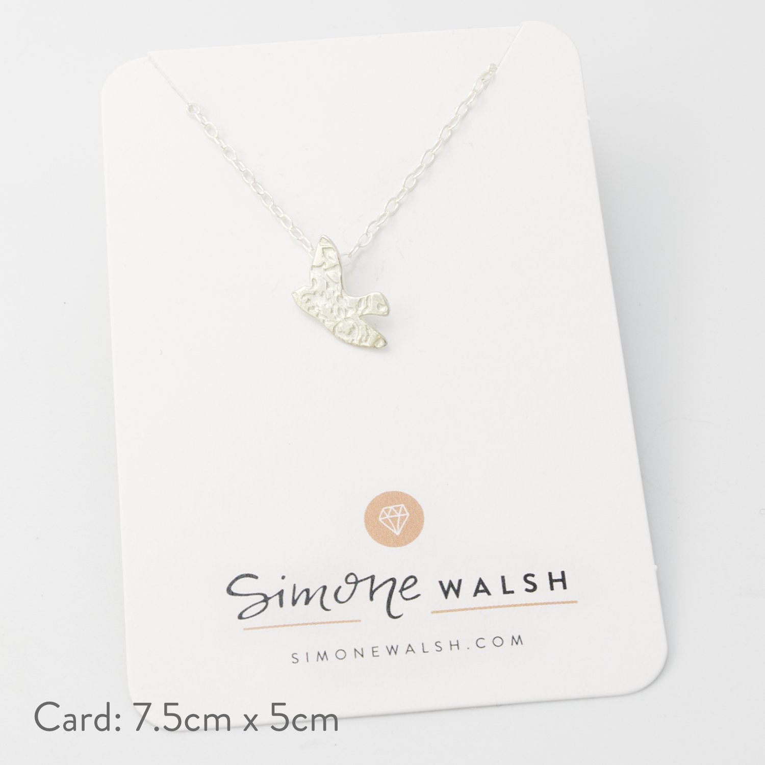 Flying bird pendant - Simone Walsh Jewellery Australia