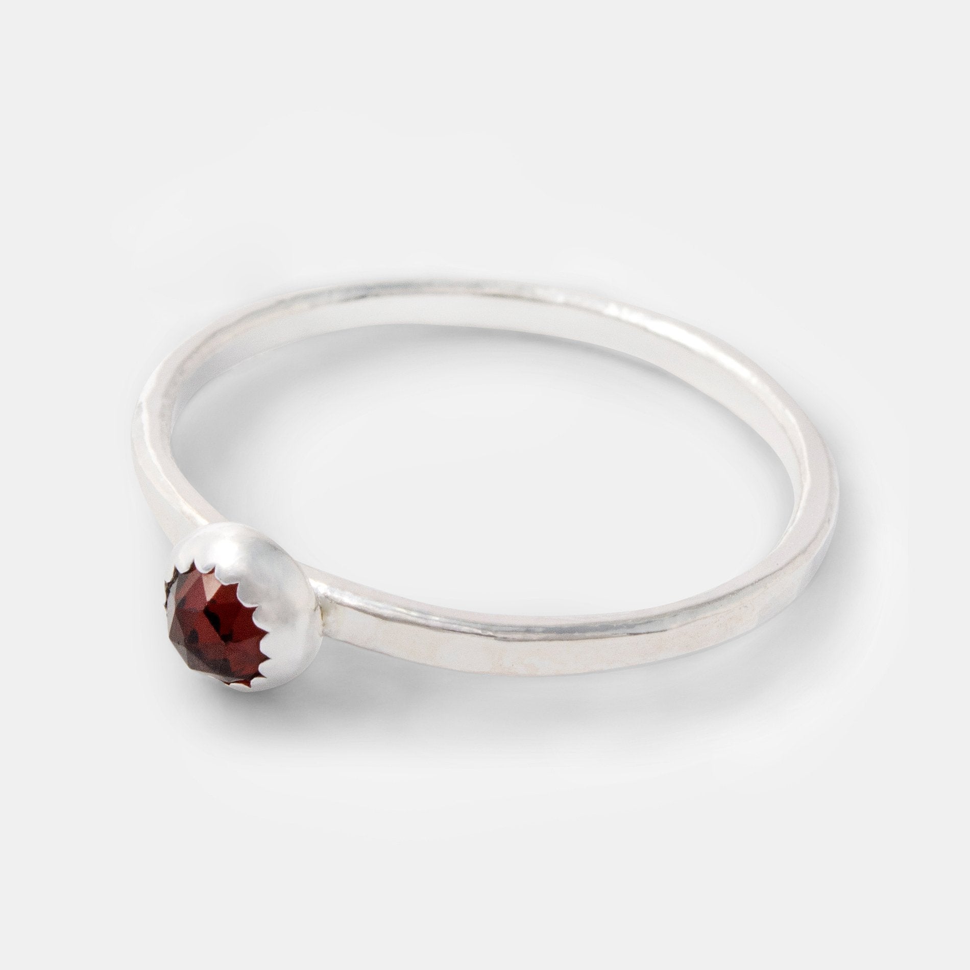 Garnet stacking ring - Simone Walsh Jewellery Australia