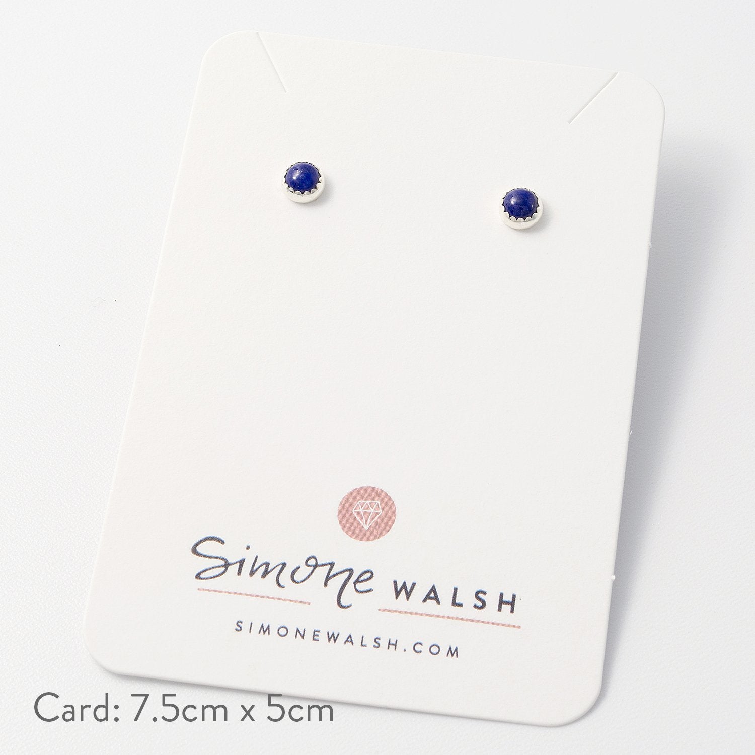 Lapis lazuli stud earrings - Simone Walsh Jewellery Australia