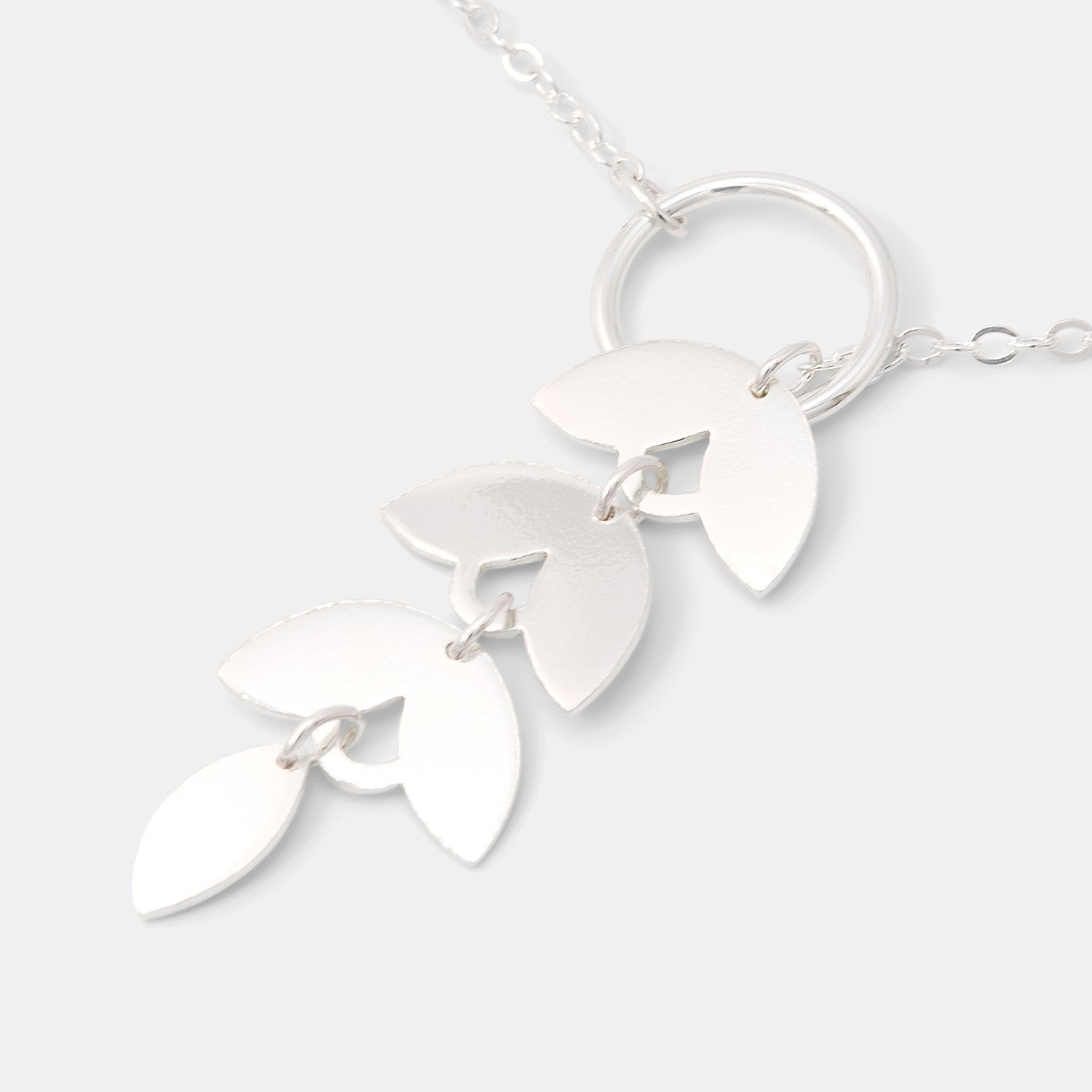 Leaves lariat necklace - Simone Walsh Jewellery Australia