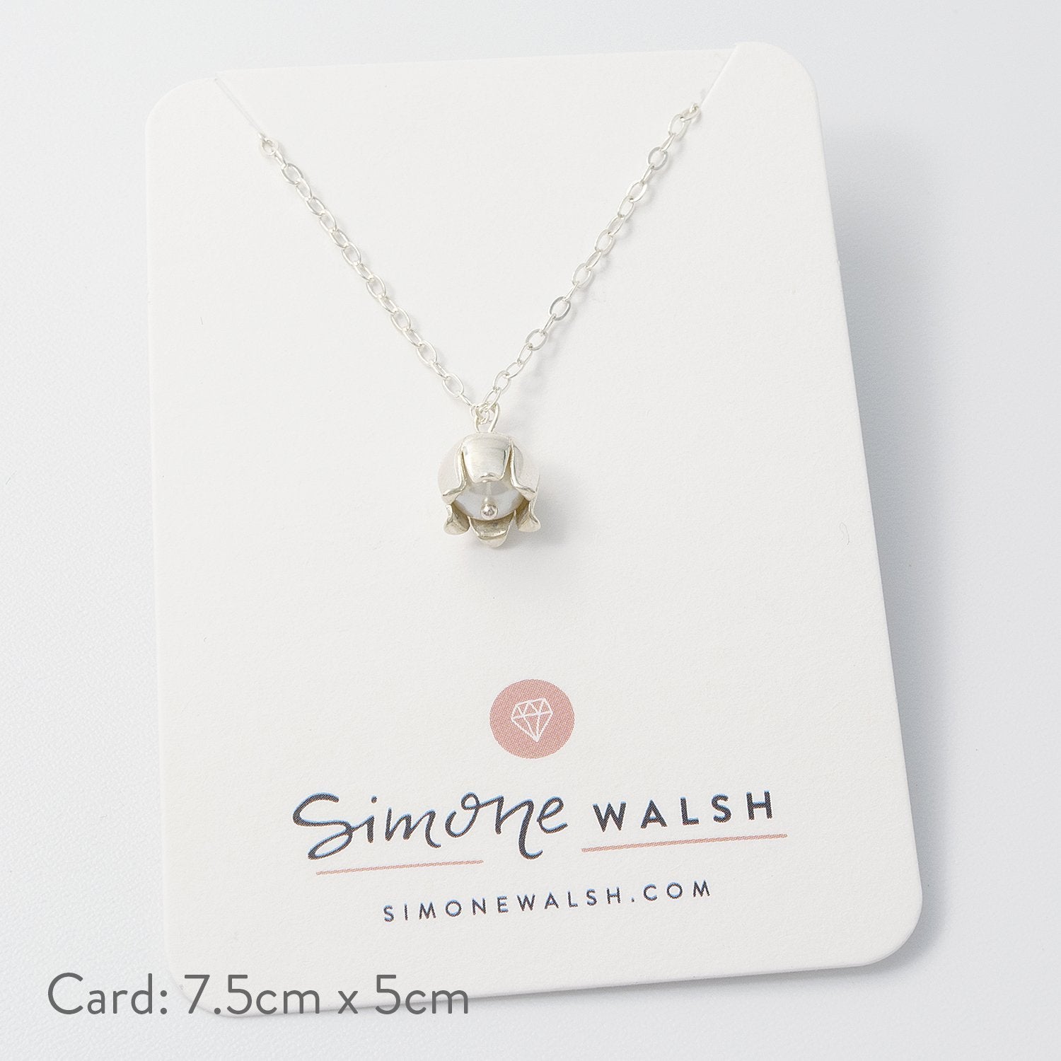 Lily of the valley pendant - Simone Walsh Jewellery Australia