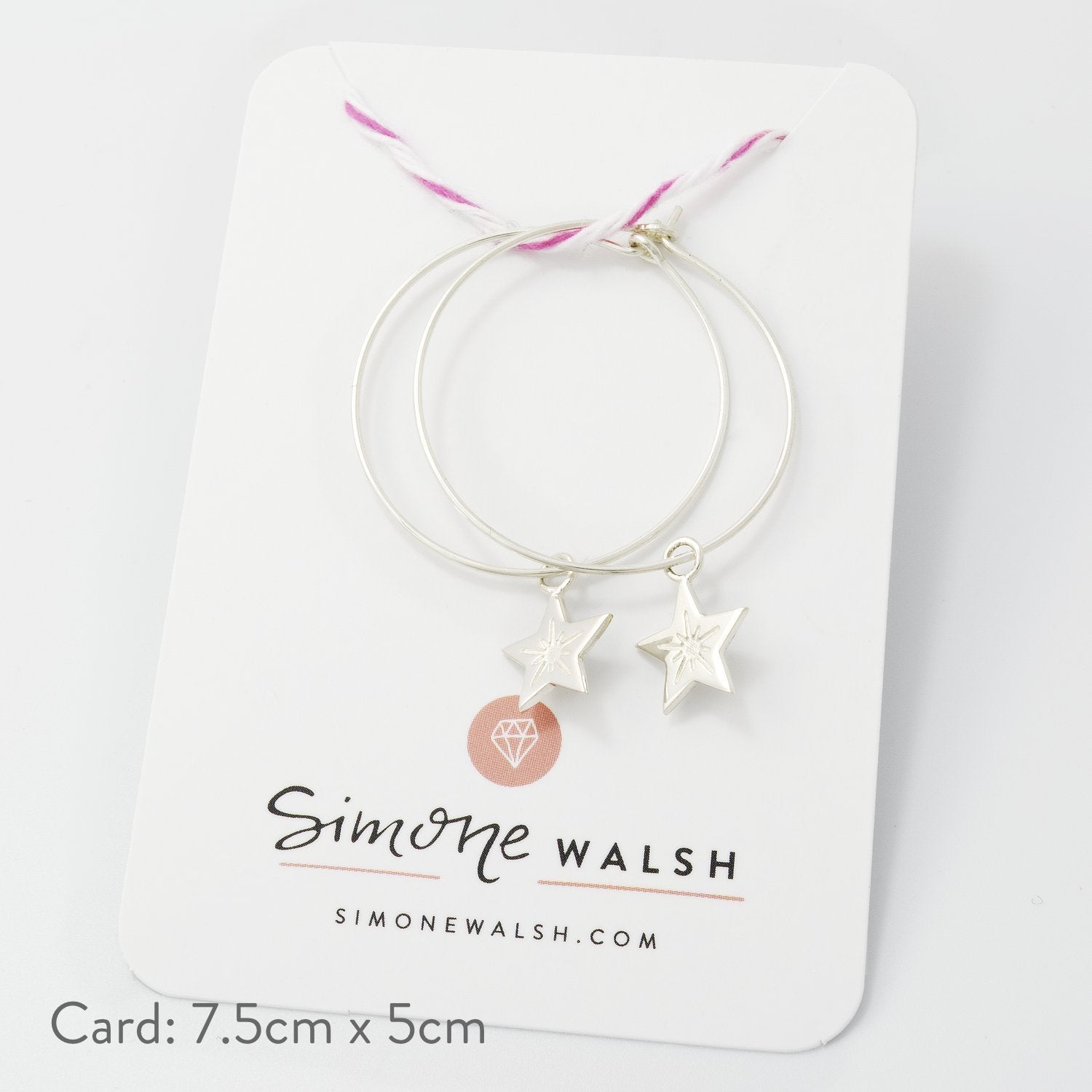 Little star hoop earrings - Simone Walsh Jewellery Australia