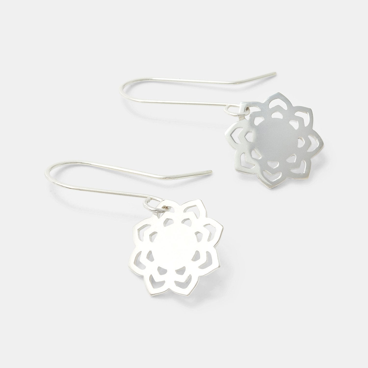 Lotus drop earrings - Simone Walsh Jewellery Australia