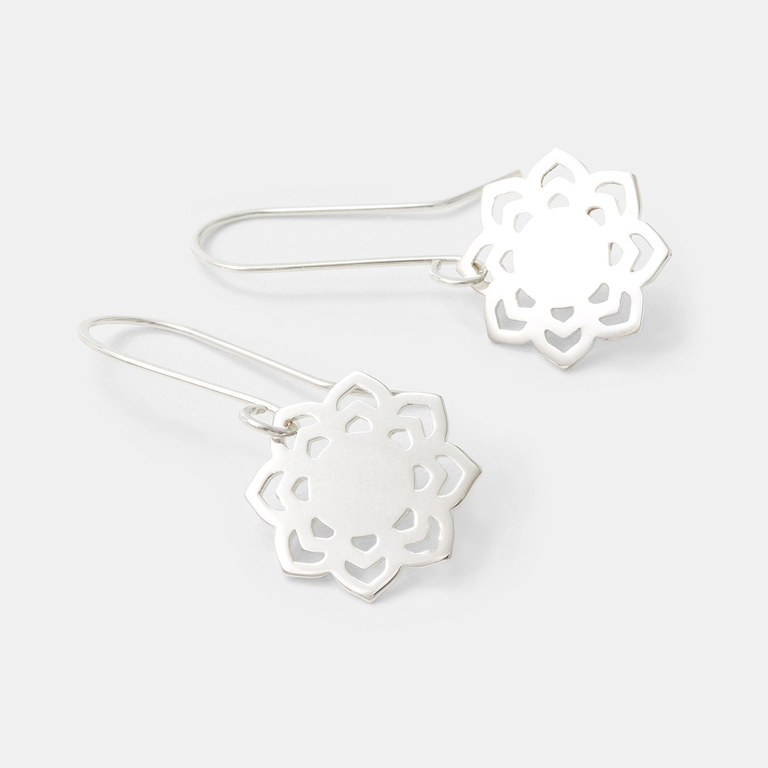 Lotus drop earrings - Simone Walsh Jewellery Australia