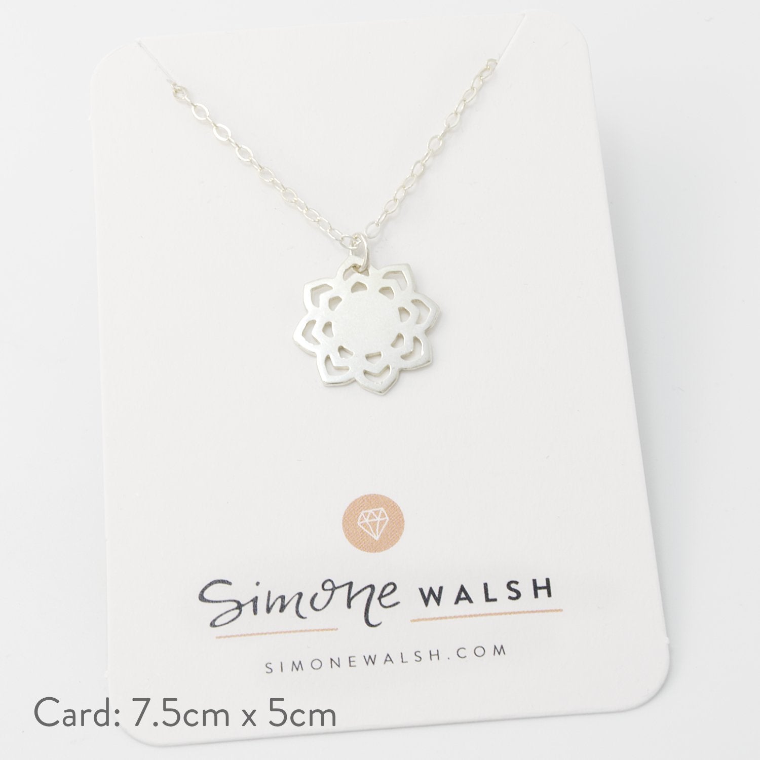 Lotus pendant - Simone Walsh Jewellery Australia