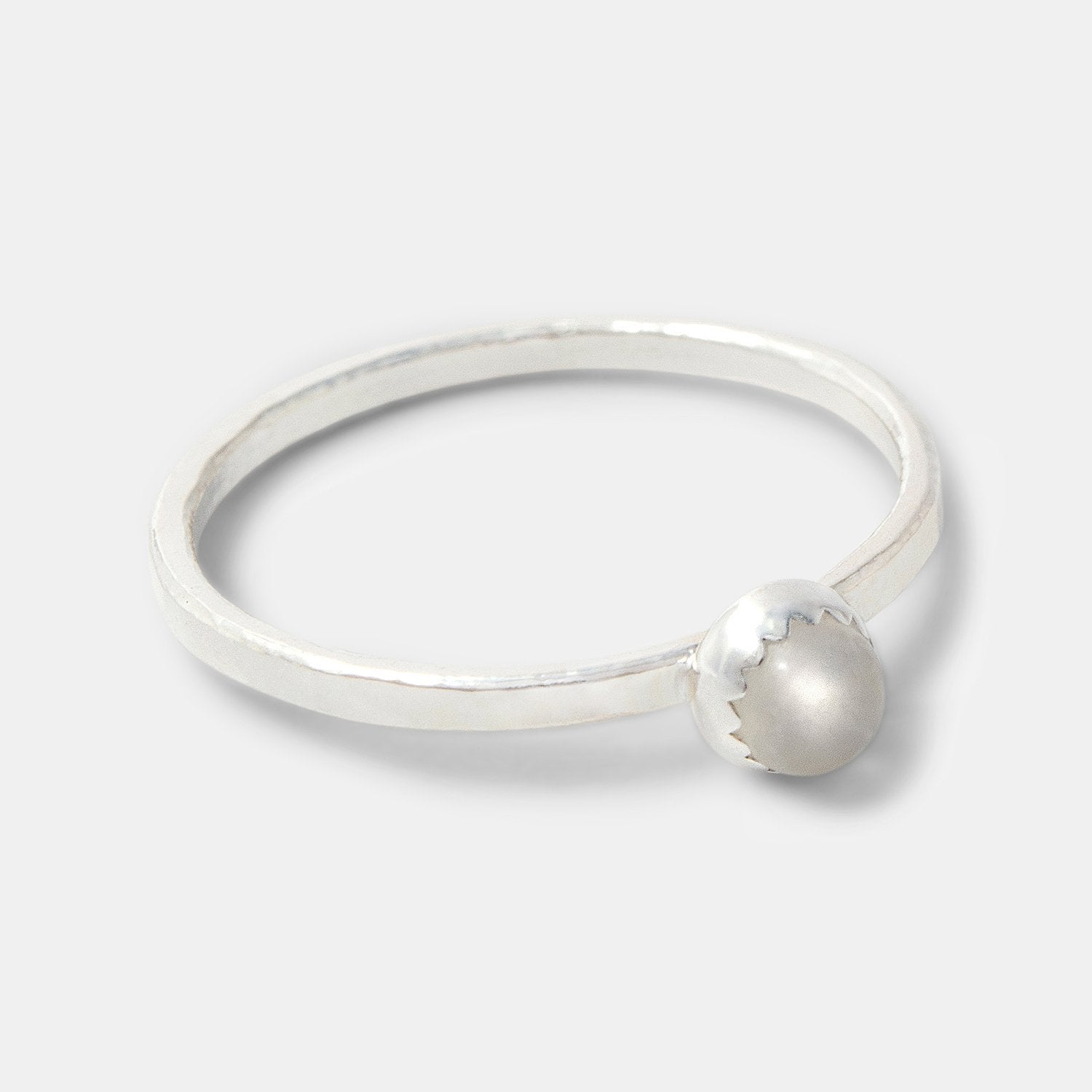 Moonstone stacking ring - Simone Walsh Jewellery Australia