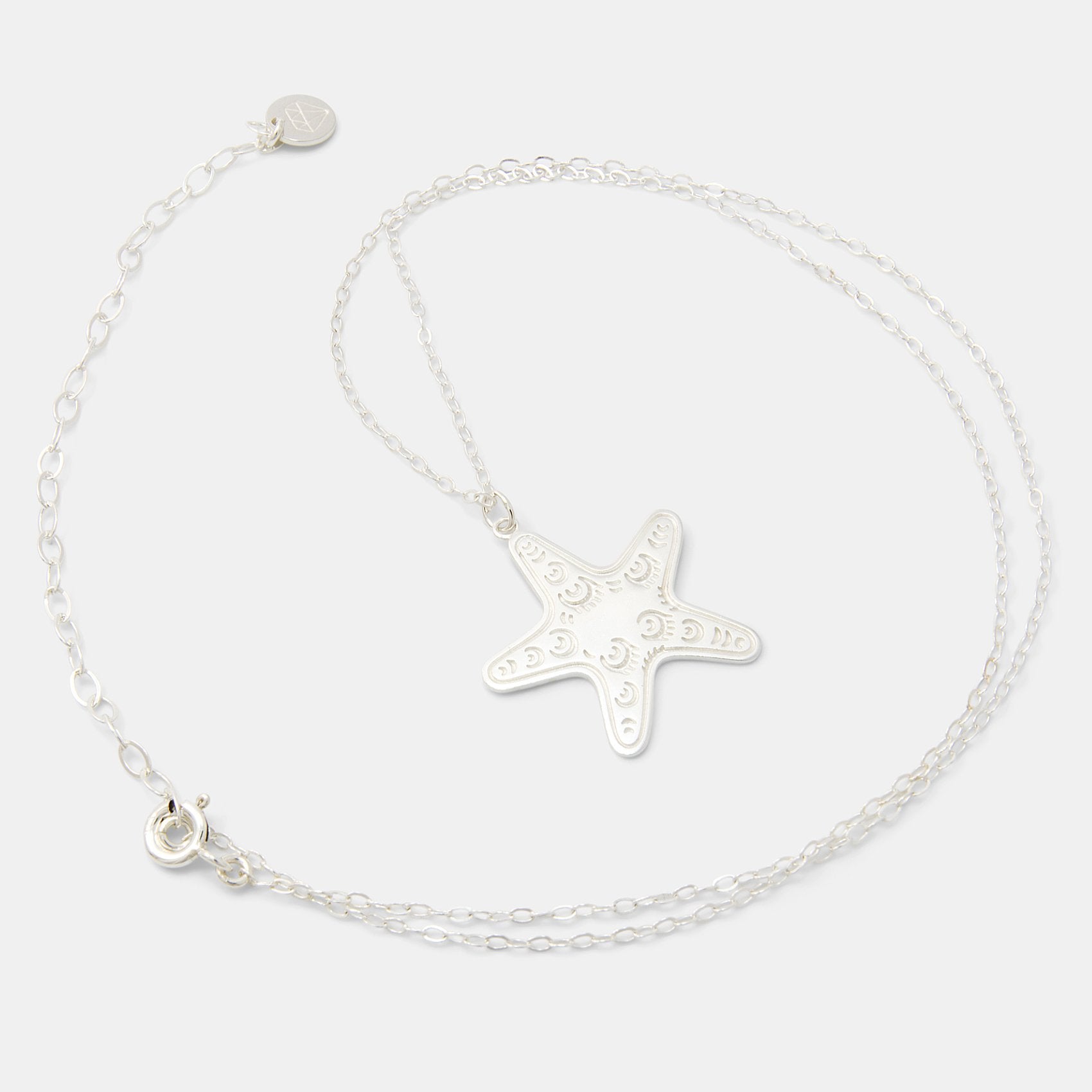 Starfish silver pendant necklace - Simone Walsh Jewellery Australia