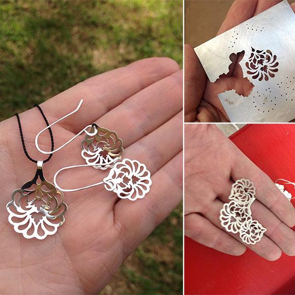 Making a Victorian-style pendant & earrings - Simone Walsh Jewellery