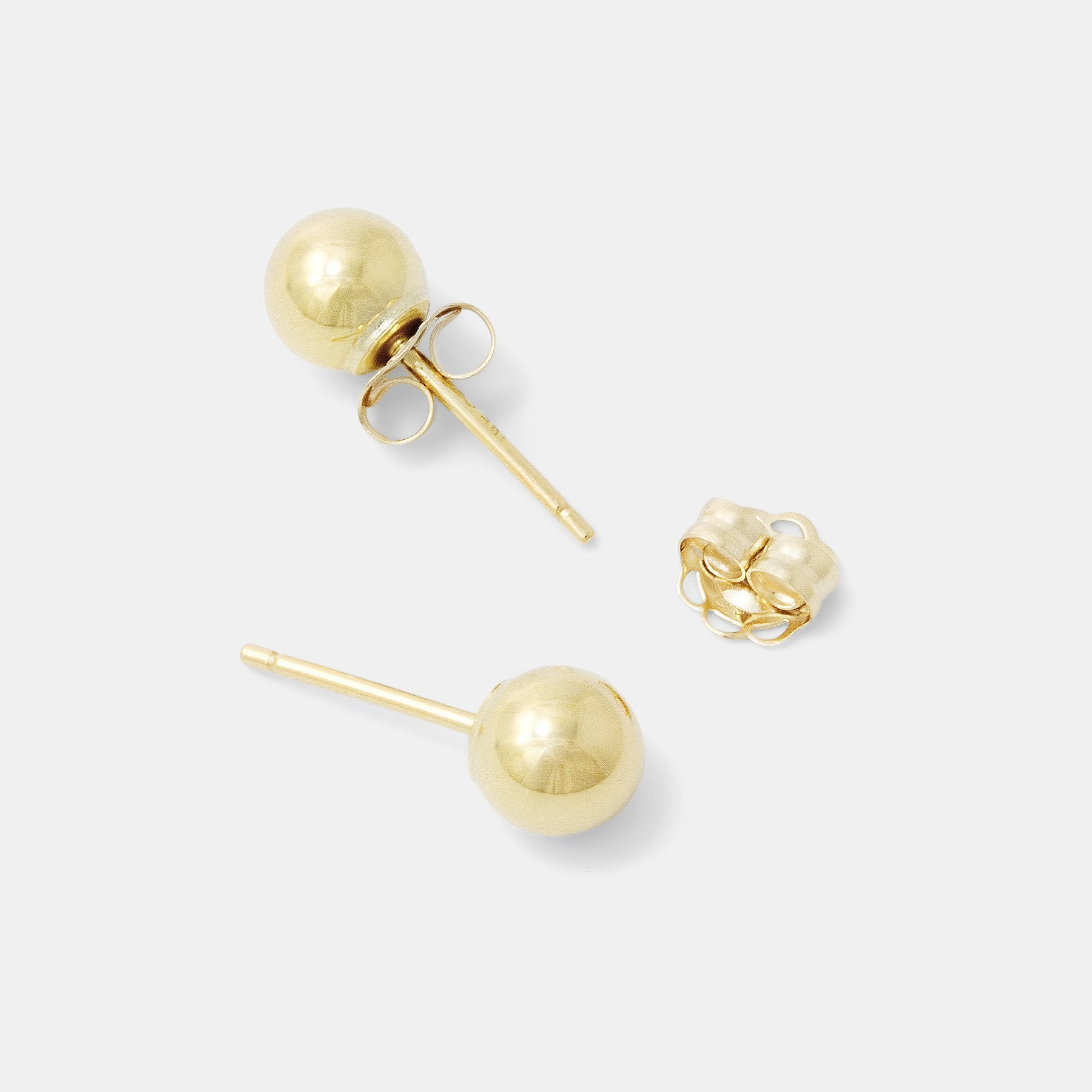 Ball stud large earrings: gold - Simone Walsh Jewellery Australia