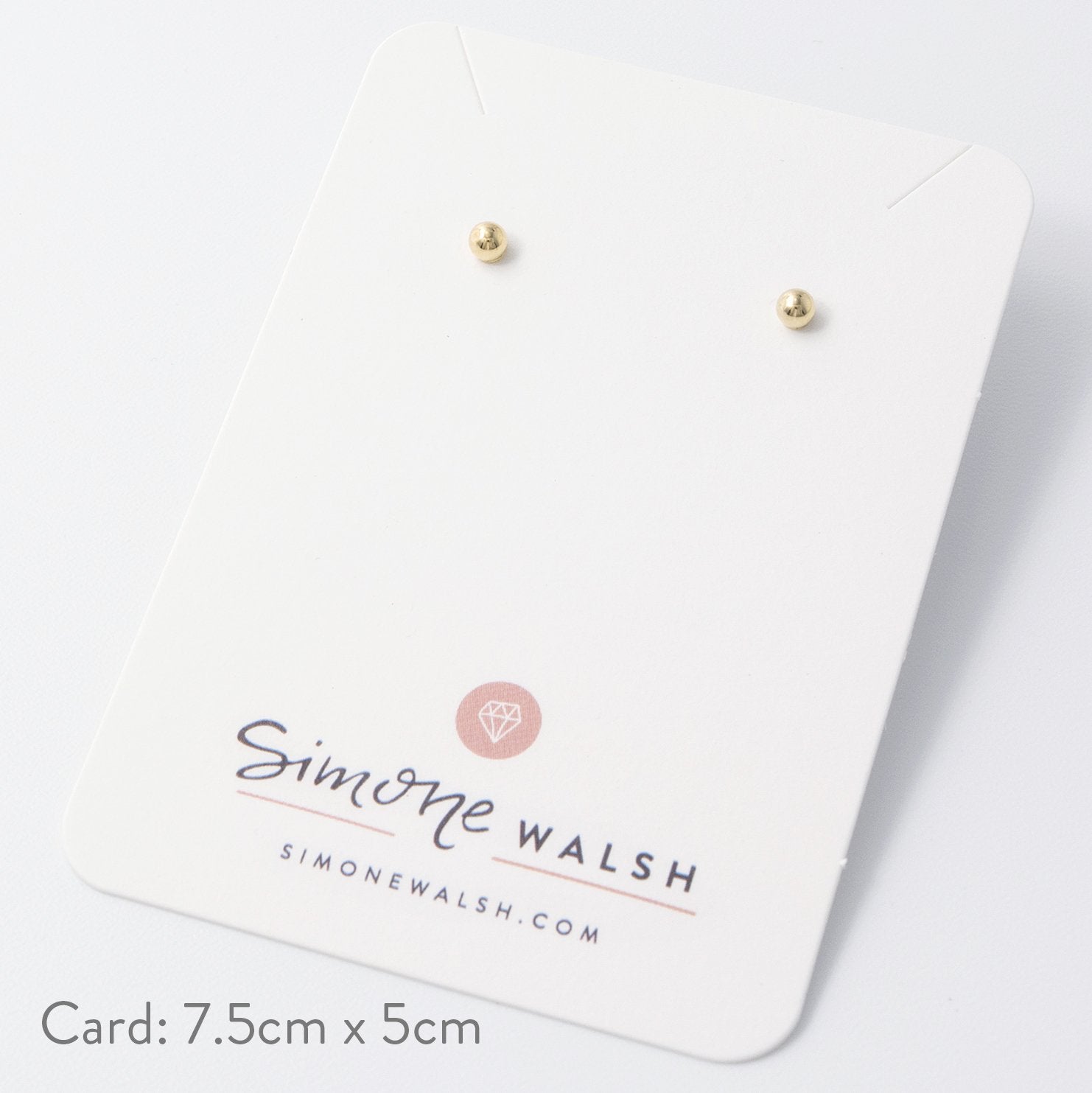 Ball stud small earrings: gold - Simone Walsh Jewellery Australia