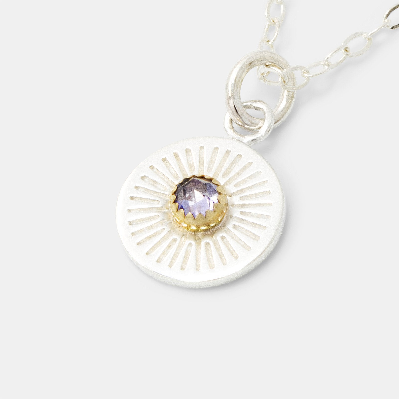 Birthstone pendant: tanzanite - Simone Walsh Jewellery Australia
