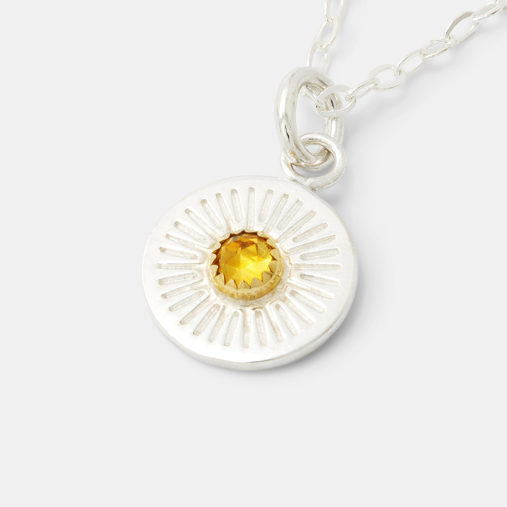 Sunflower on sale birthstone necklace