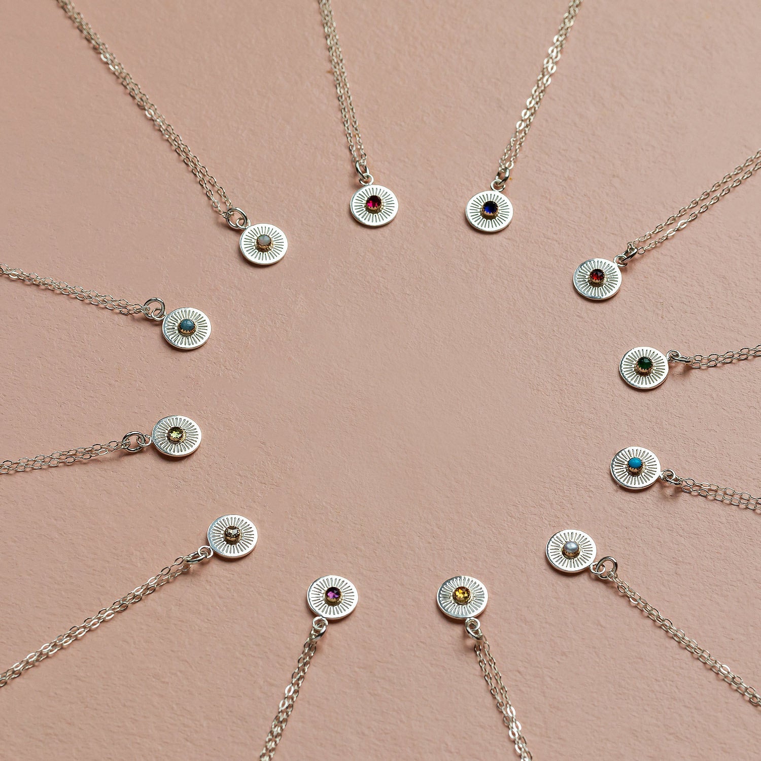 Birthstone silver pendant: pearl - Simone Walsh Jewellery Australia