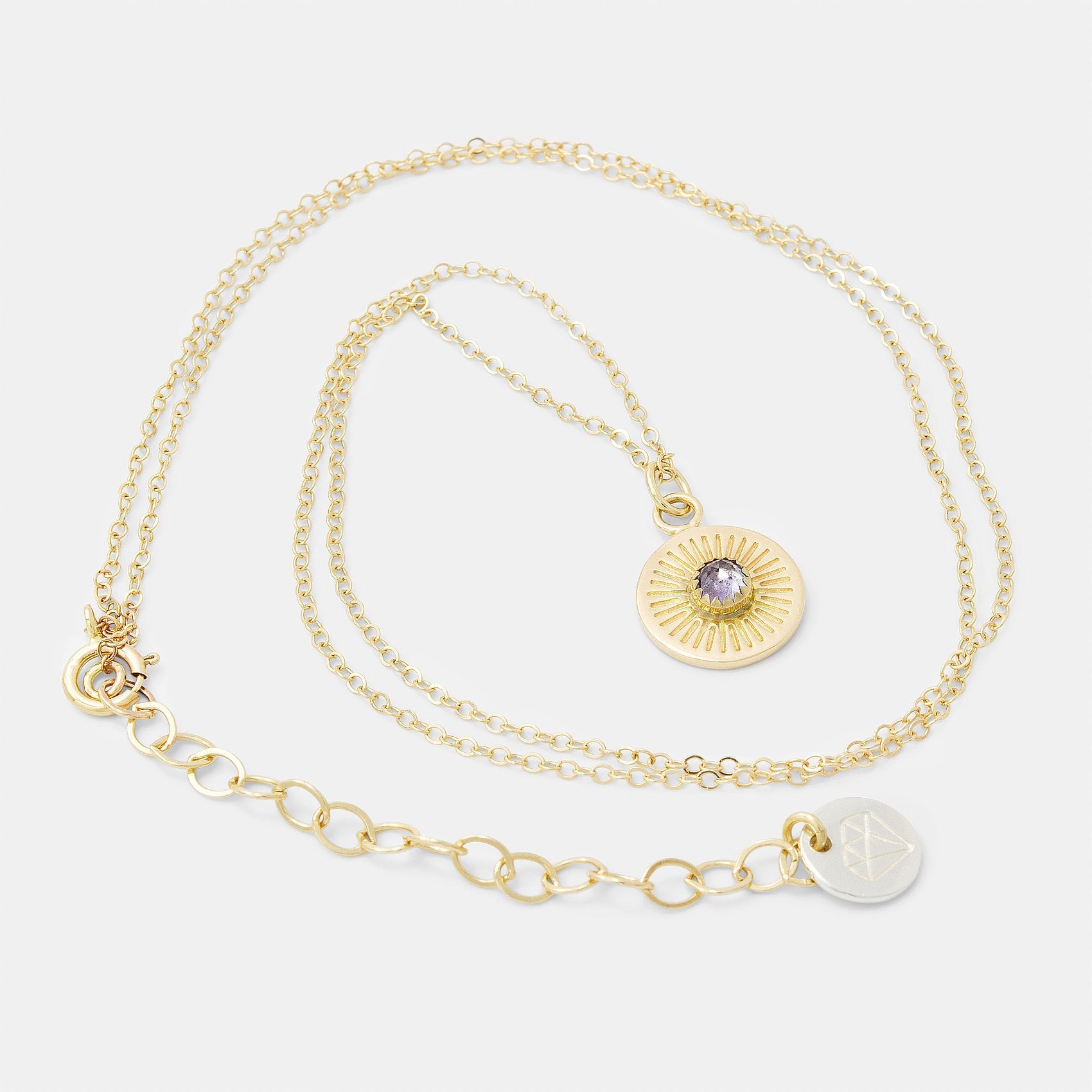 Gold birthstone deals pendant necklaces