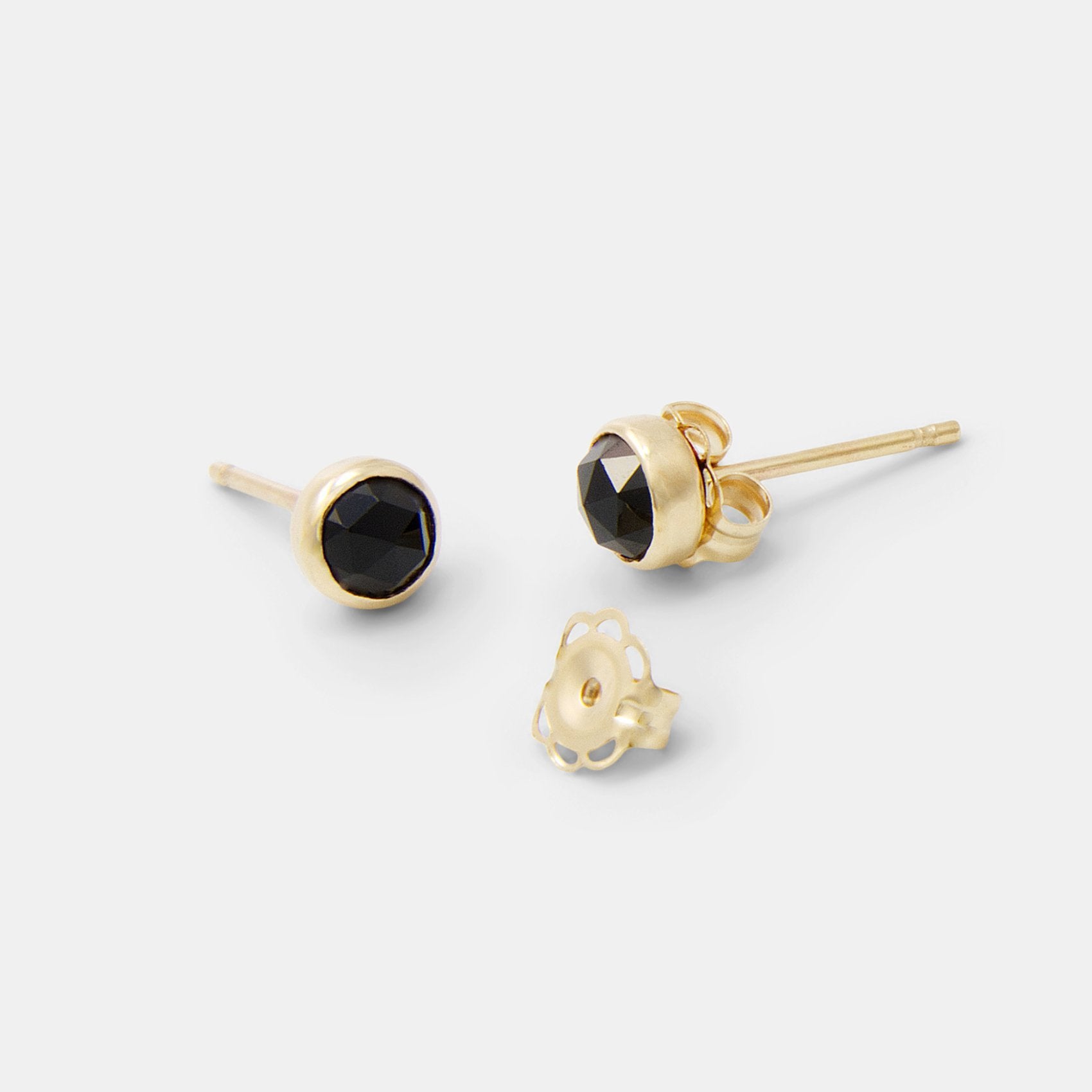 Black spinel deals earrings