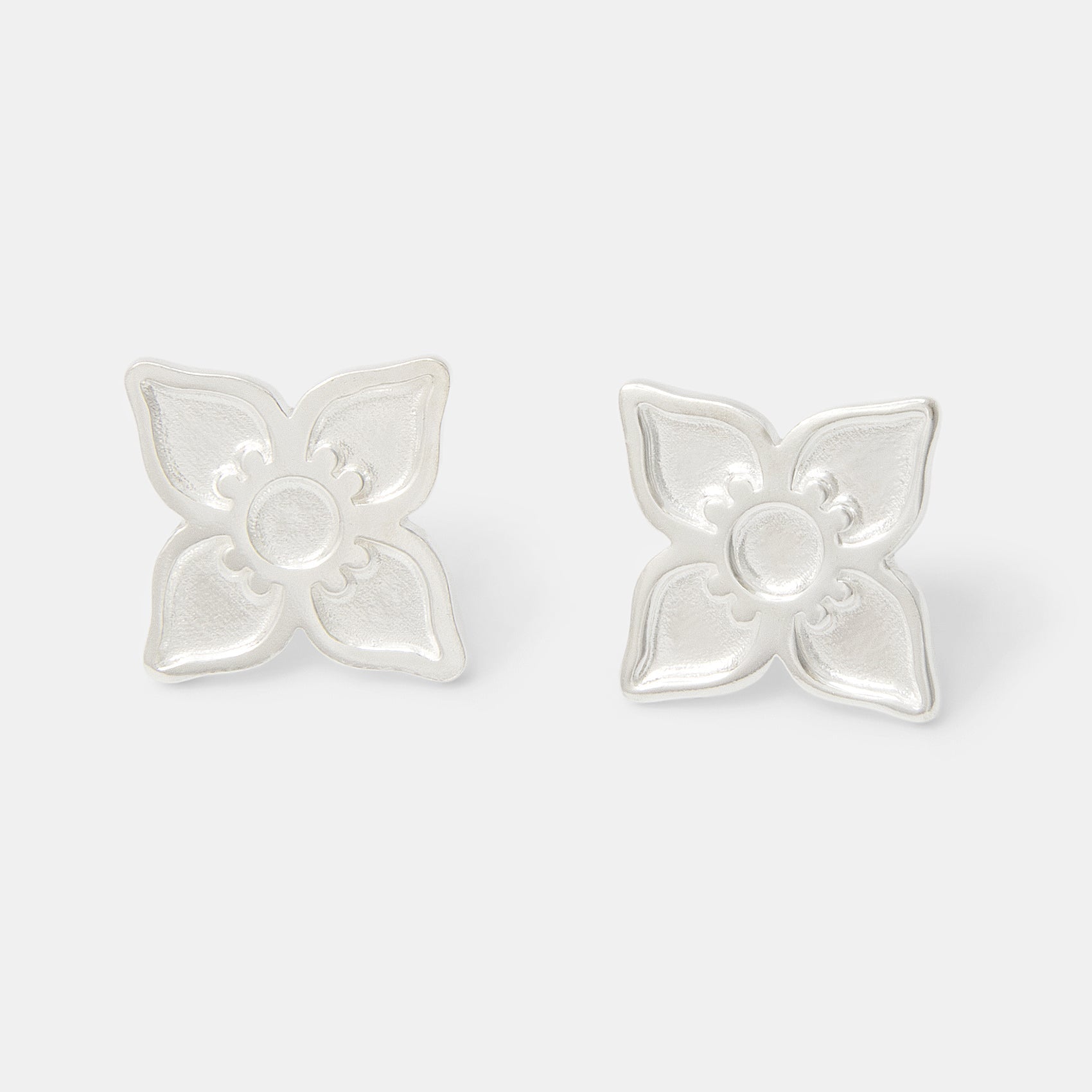 Boronia Flower Silver Stud Earrings - Simone Walsh Jewellery Australia