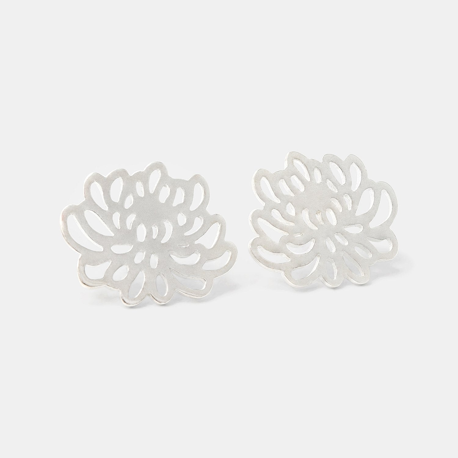 Chrysanthemum stud earrings - Simone Walsh Jewellery Australia