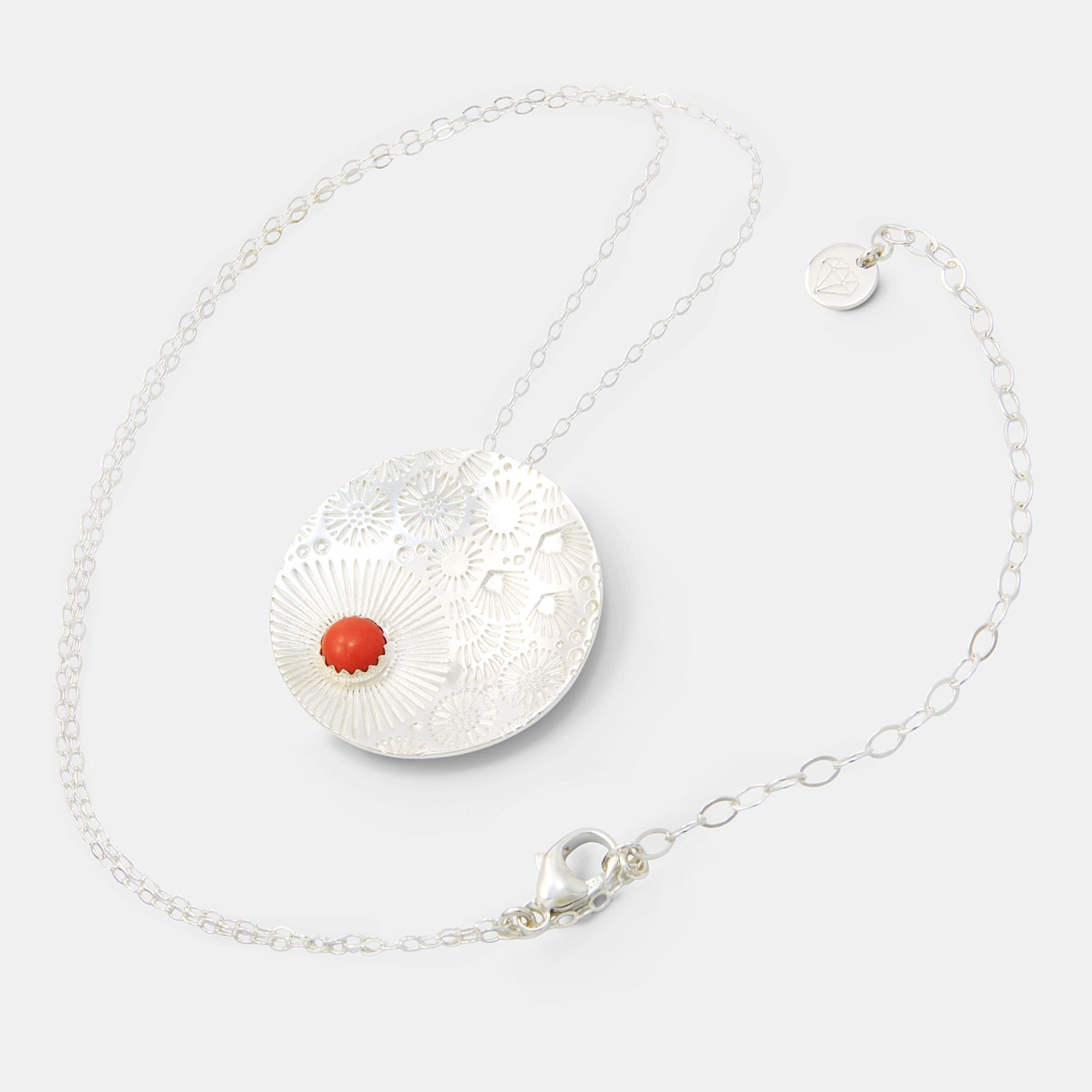 Coral reef & coral gem pendant necklace - Simone Walsh Jewellery Australia