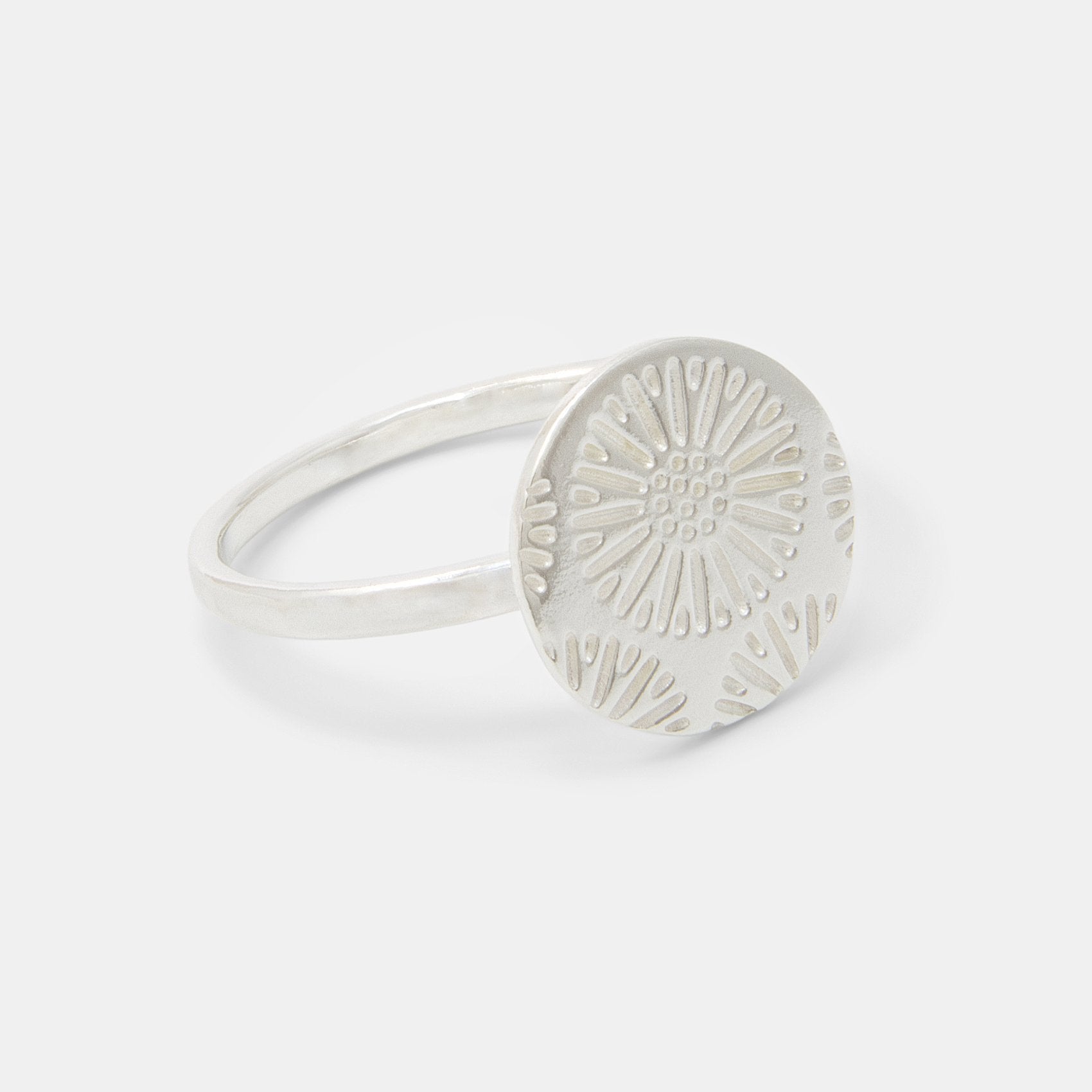 Coral texture silver cocktail ring - Simone Walsh Jewellery Australia