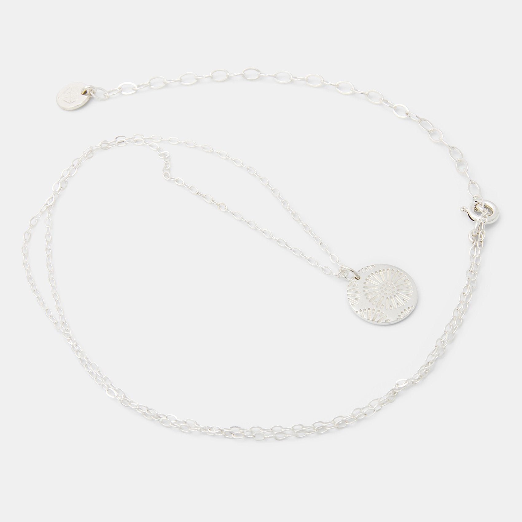 Coral texture silver pendant necklace - Simone Walsh Jewellery Australia
