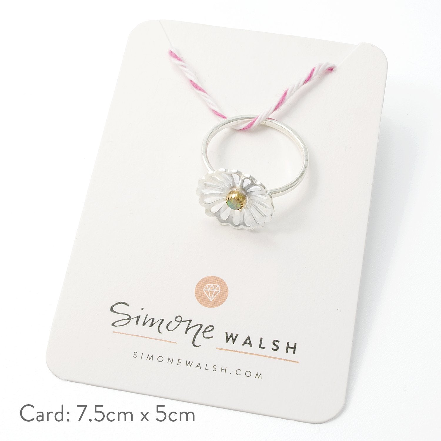 Daisy & opal cocktail ring - Simone Walsh Jewellery Australia