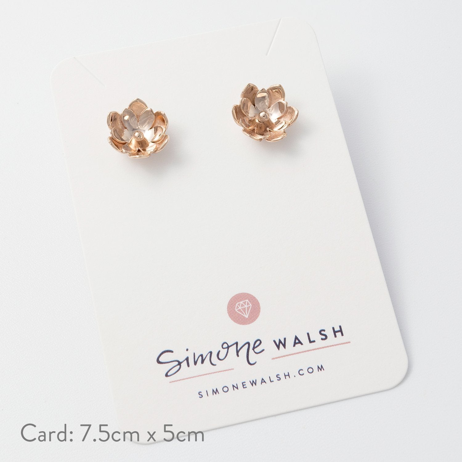 Double tulip stud earrings - Simone Walsh Jewellery Australia