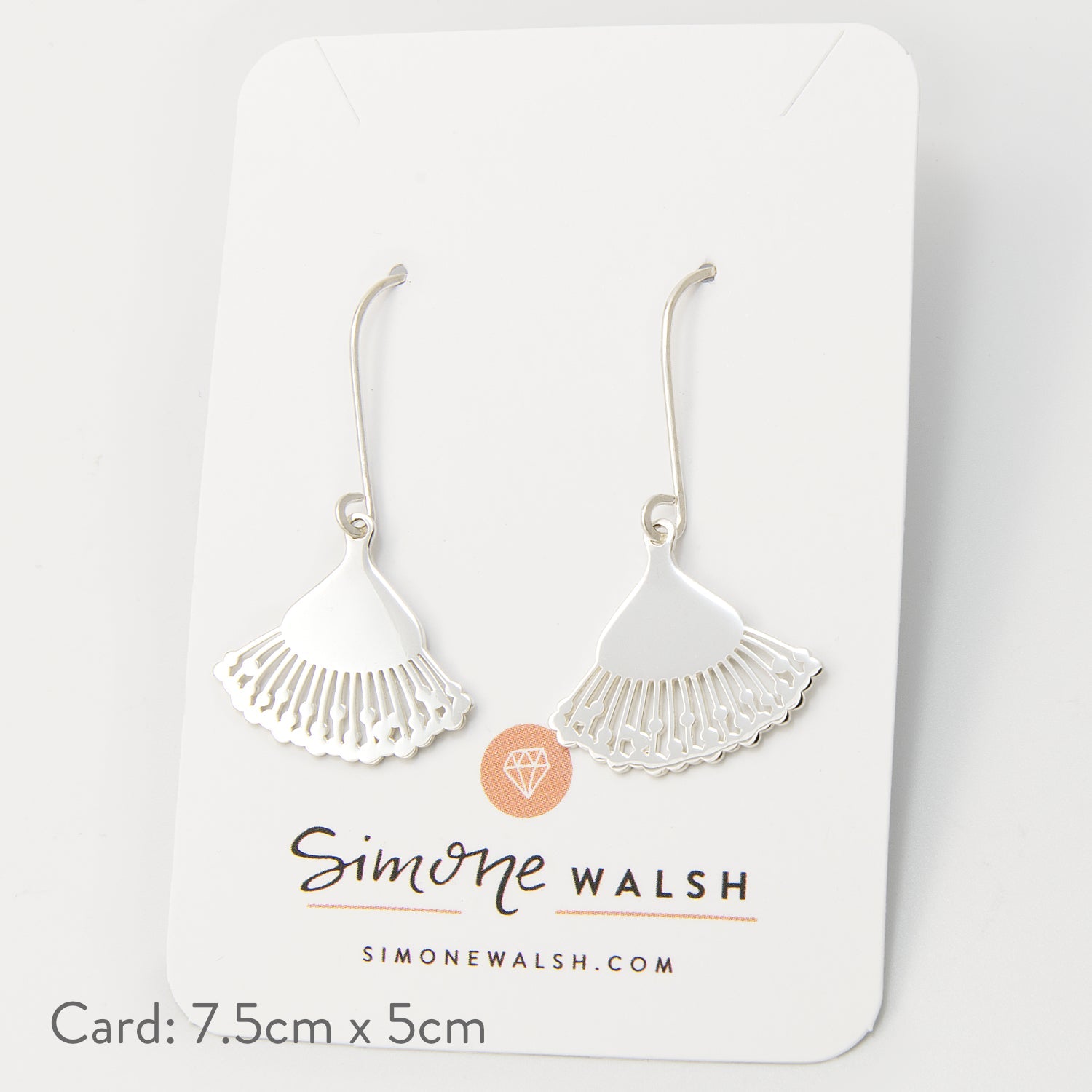 Eucalyptus Flower Silver Dangle Earrings - Simone Walsh Jewellery Australia