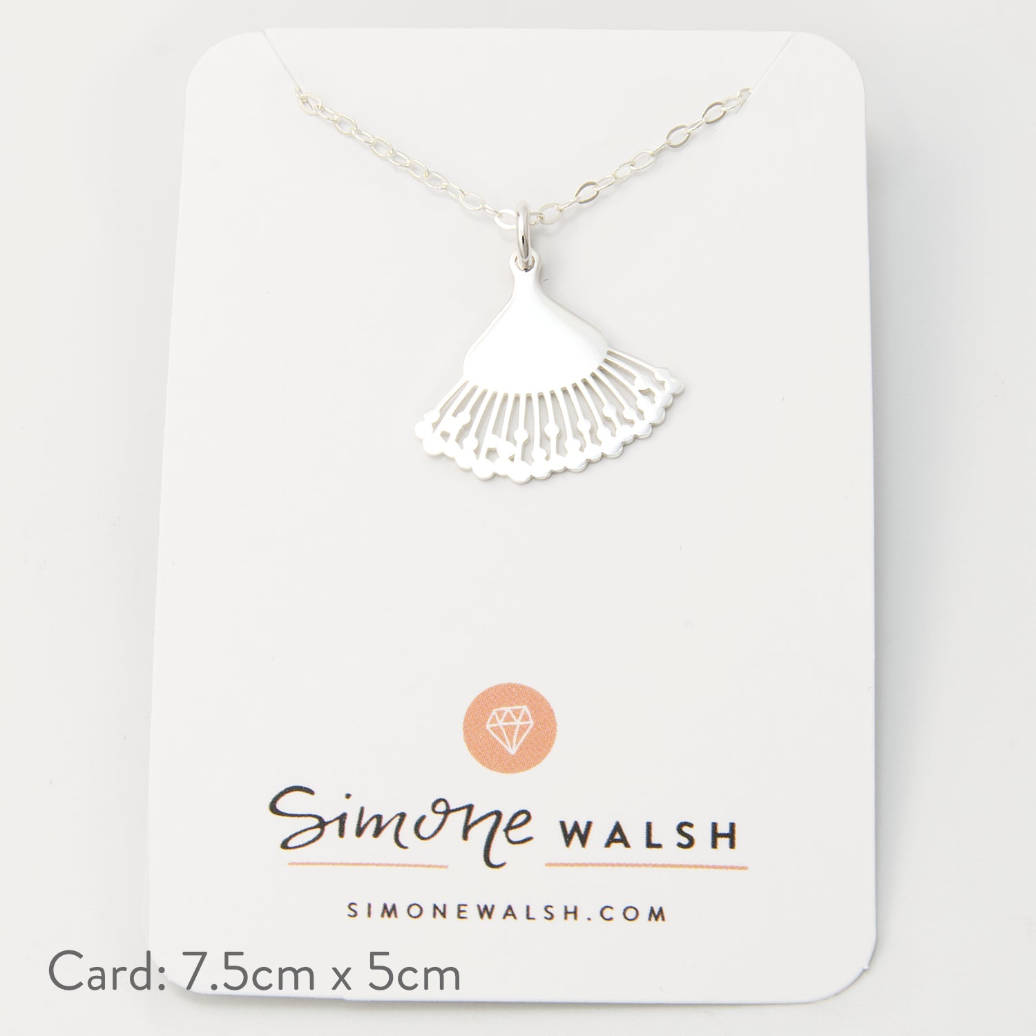 Eucalyptus Flower Silver Pendant Necklace - Simone Walsh Jewellery Australia
