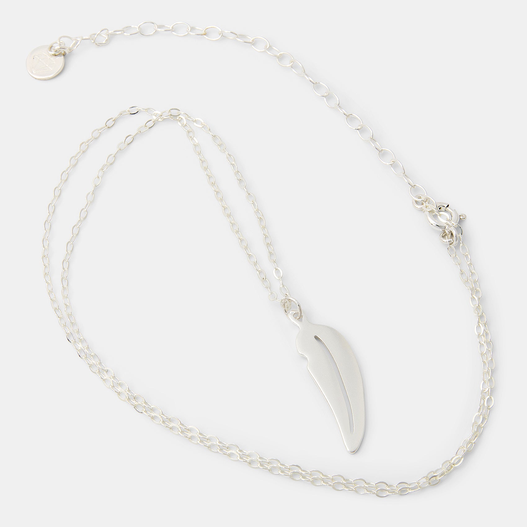 Eucalyptus Leaf Silver Pendant Necklace - Simone Walsh Jewellery Australia