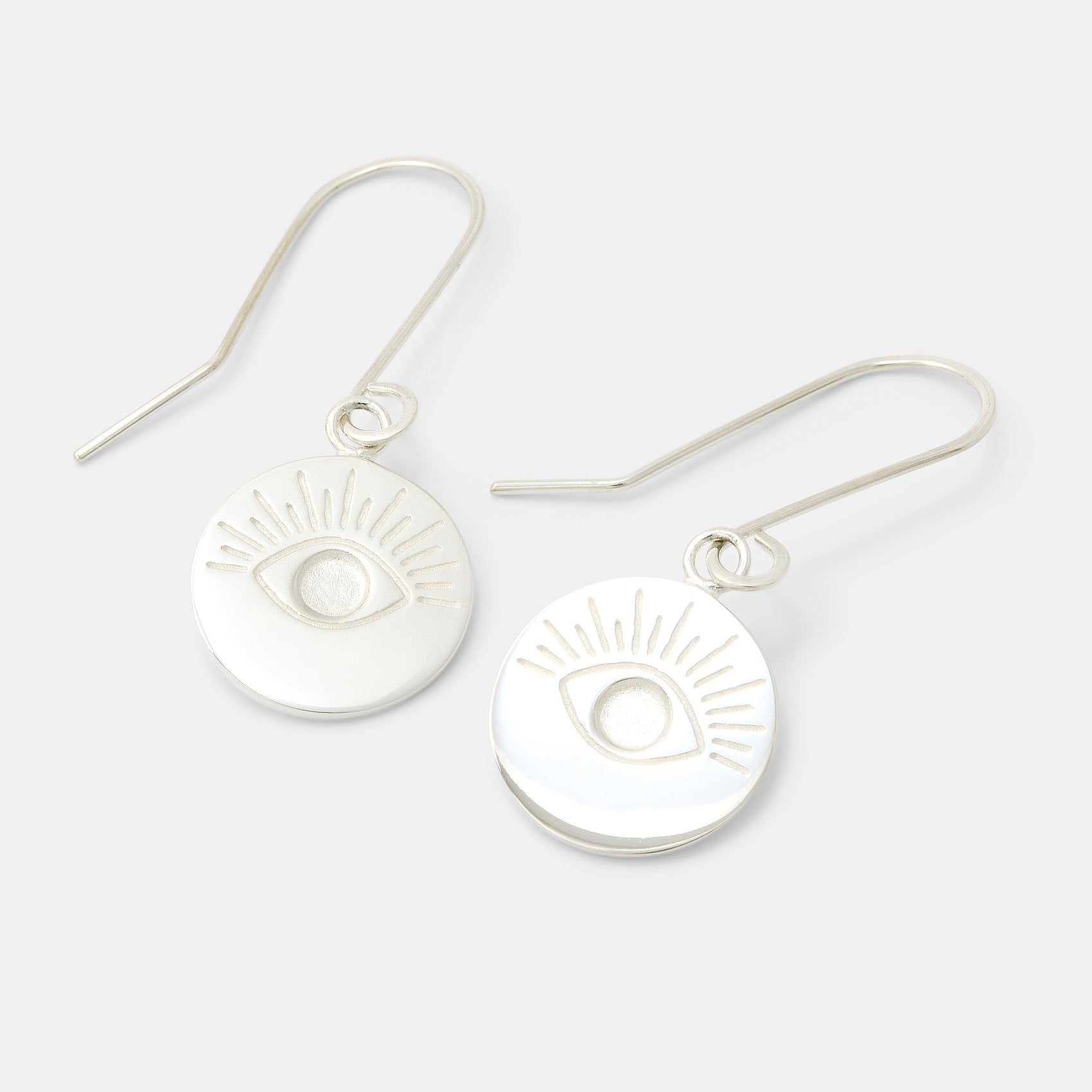 Eye amulet drop earrings - Simone Walsh Jewellery Australia