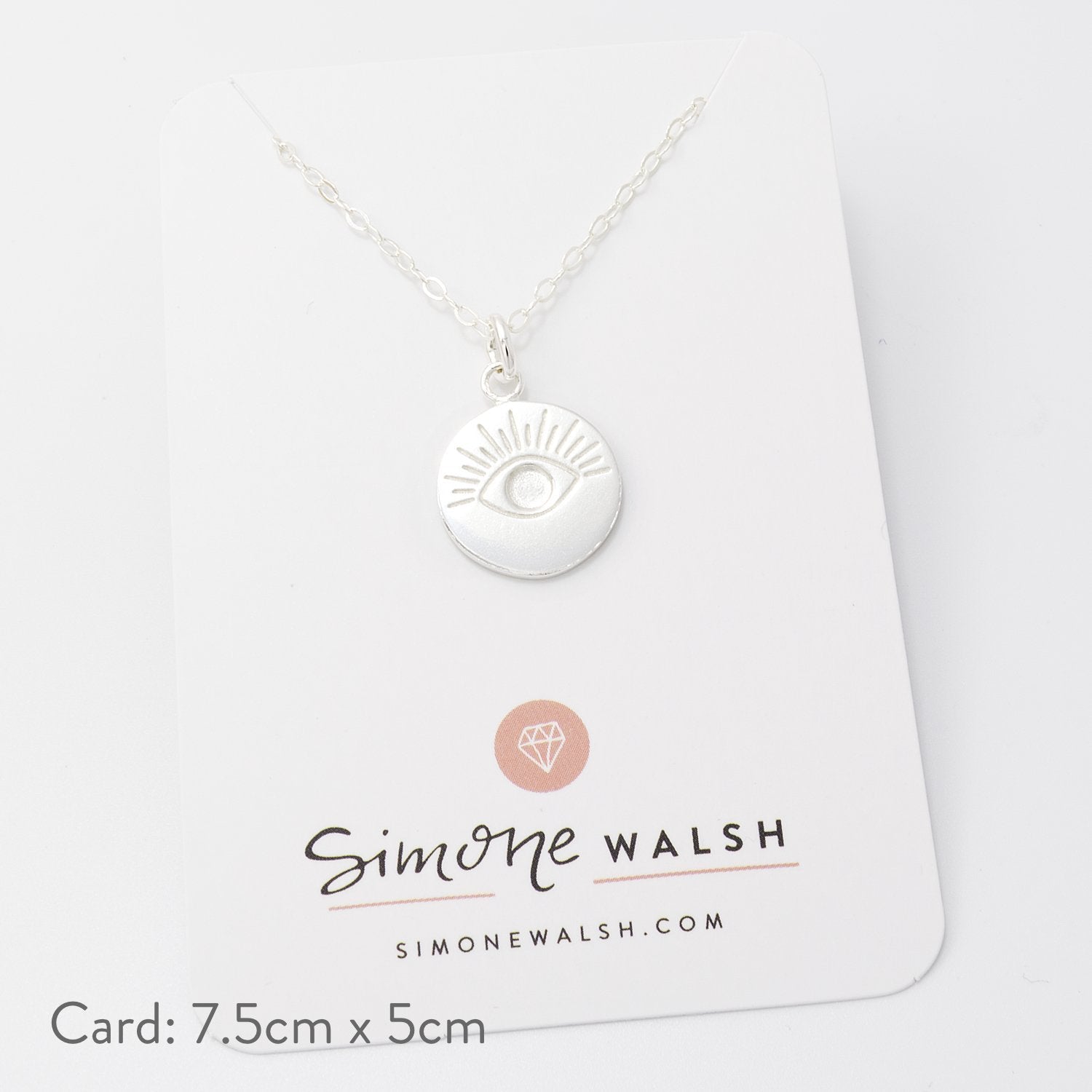 Eye amulet necklace - Simone Walsh Jewellery Australia