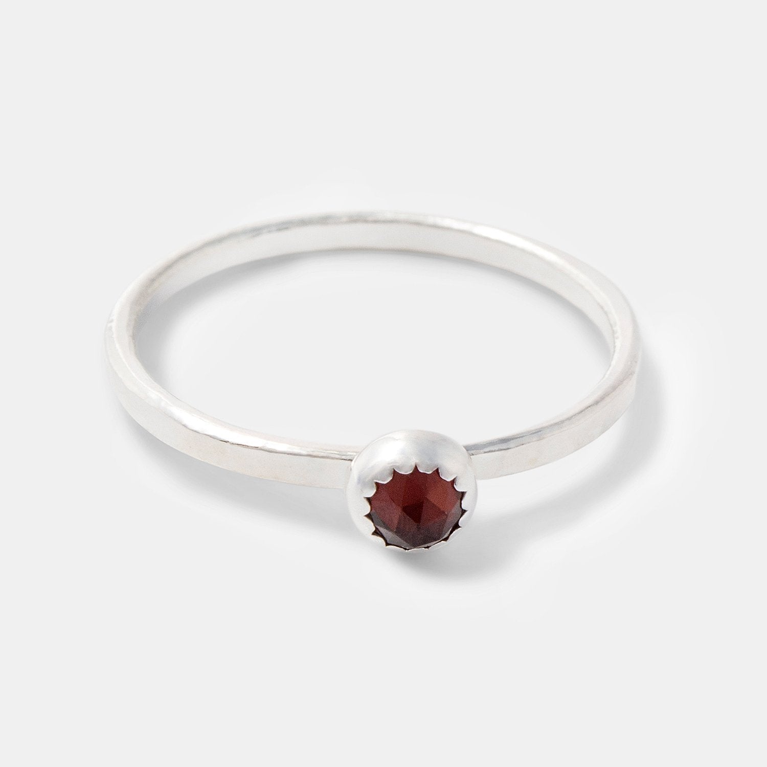 Garnet stacking ring - Simone Walsh Jewellery Australia