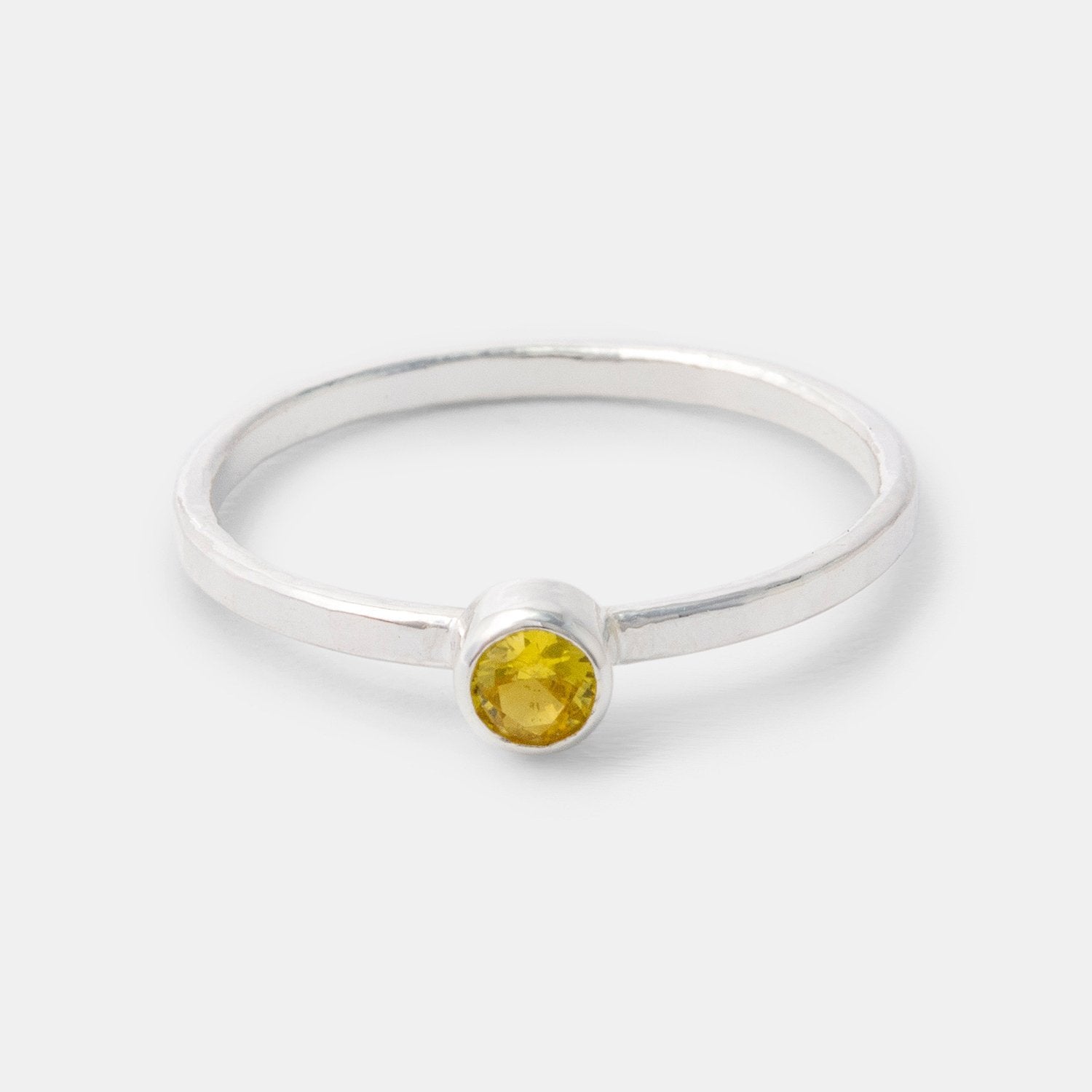 Golden topaz stacking ring - Simone Walsh Jewellery Australia