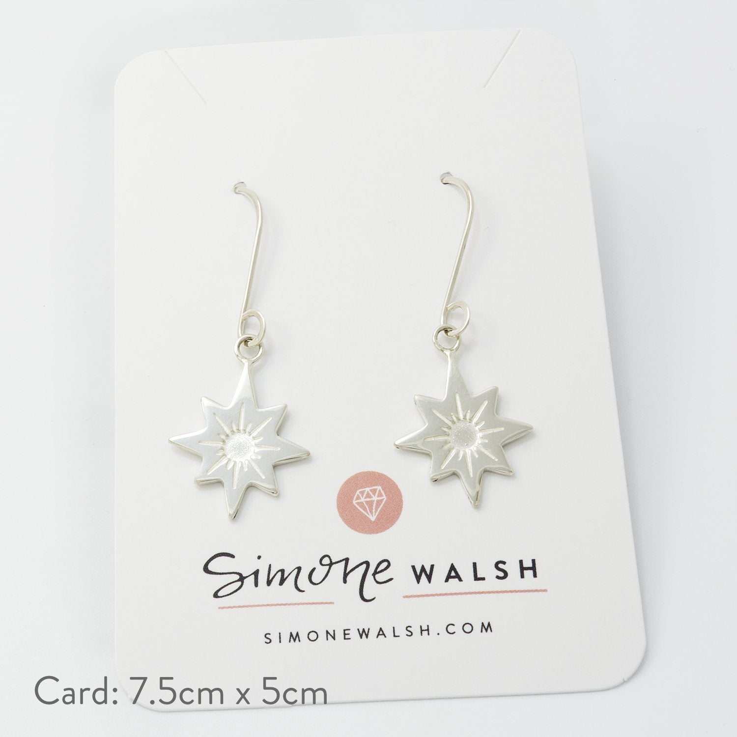 Guiding star drop earrings - Simone Walsh Jewellery Australia