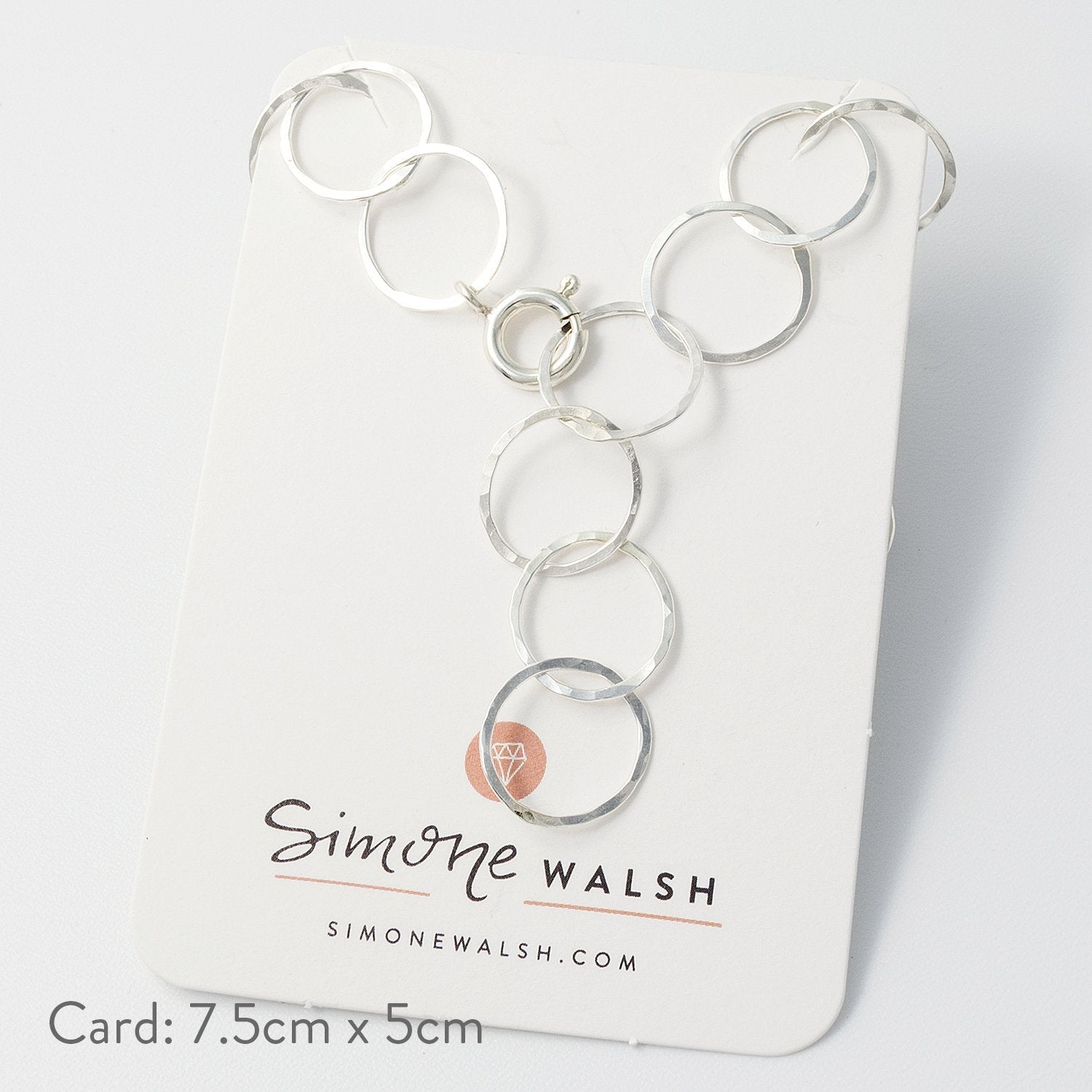 Handmade silver chain necklace - Simone Walsh Jewellery Australia